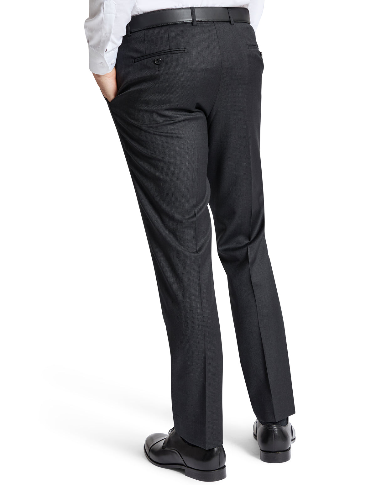 Lyon 101 Black Wool Trouser