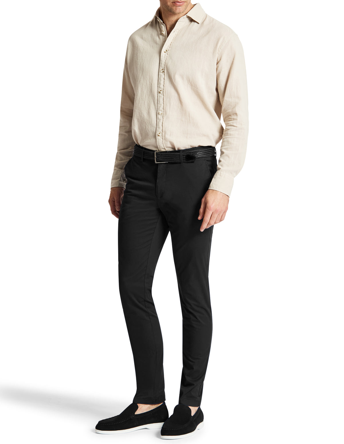 Black 490 Slim Chino