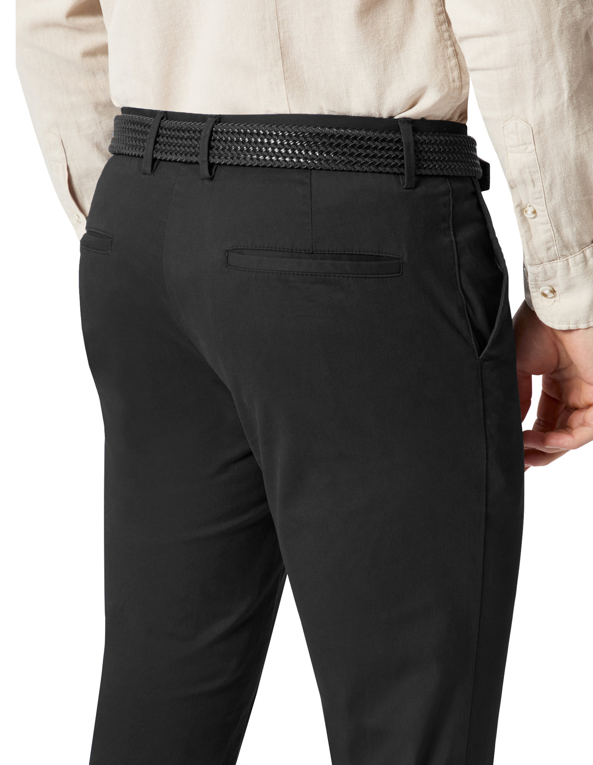 Black 490 Slim Chino