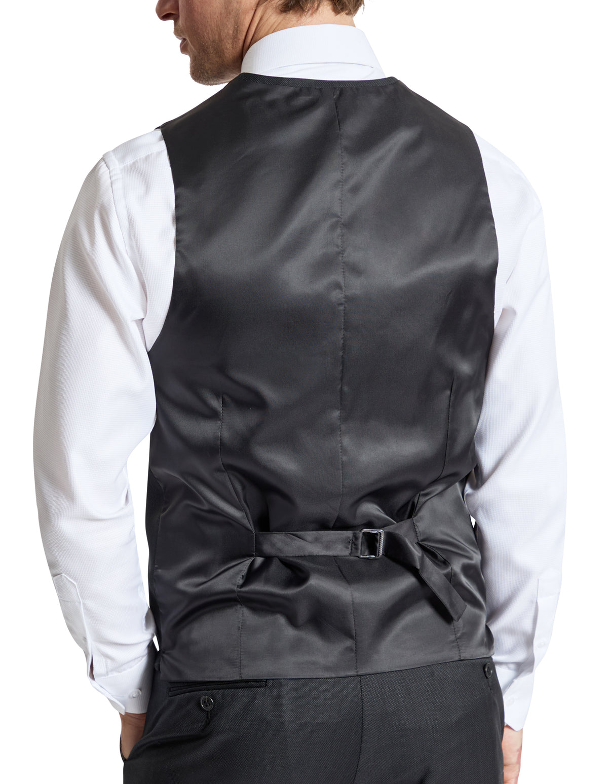 Luke 101 Black Wool Waistcoat