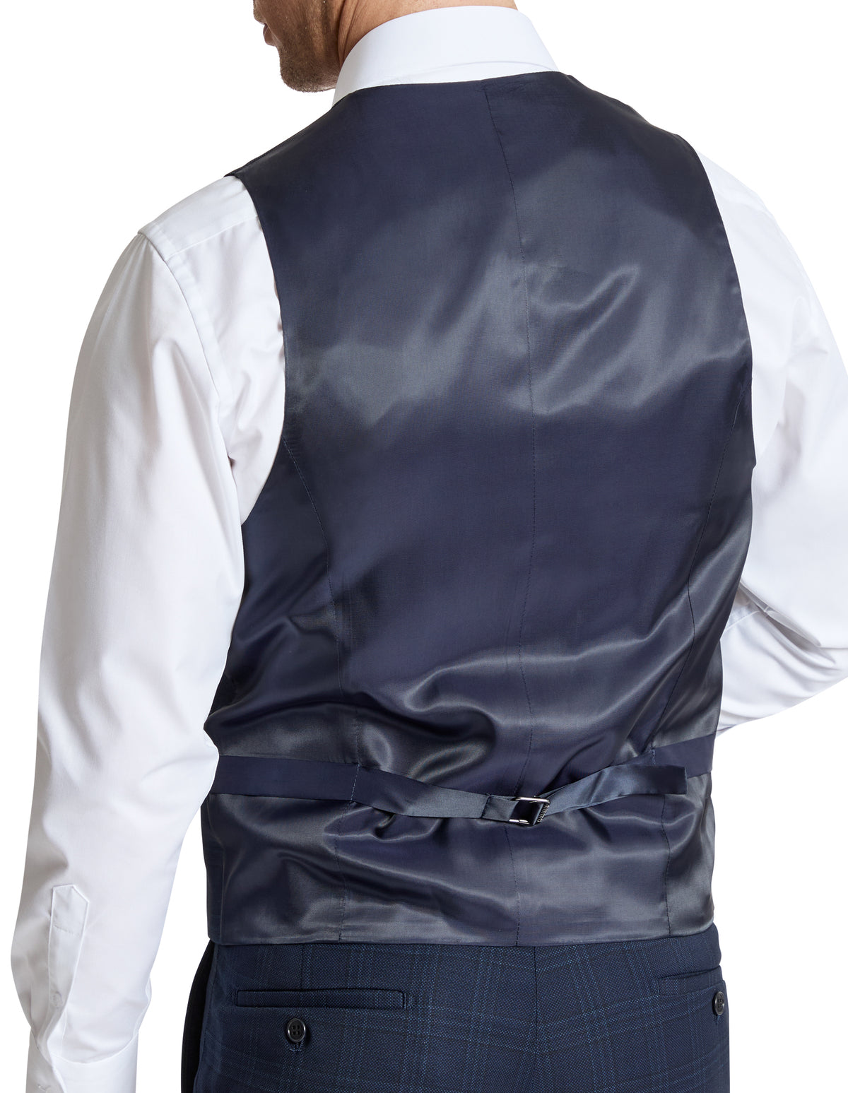 Ryan 108 Navy Wool Stretch Waistcoat