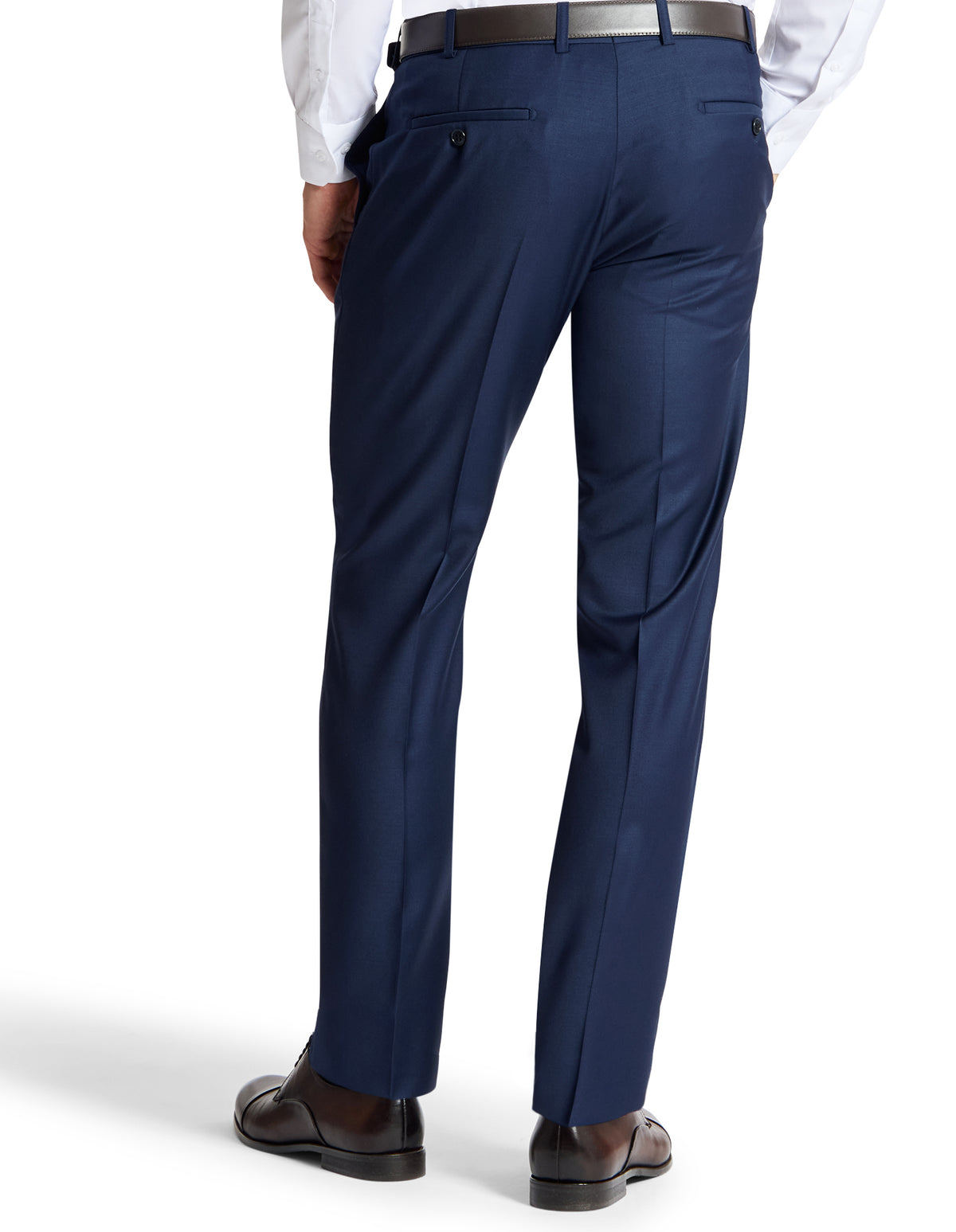 Edward 106 Deep Blue Wool Trouser