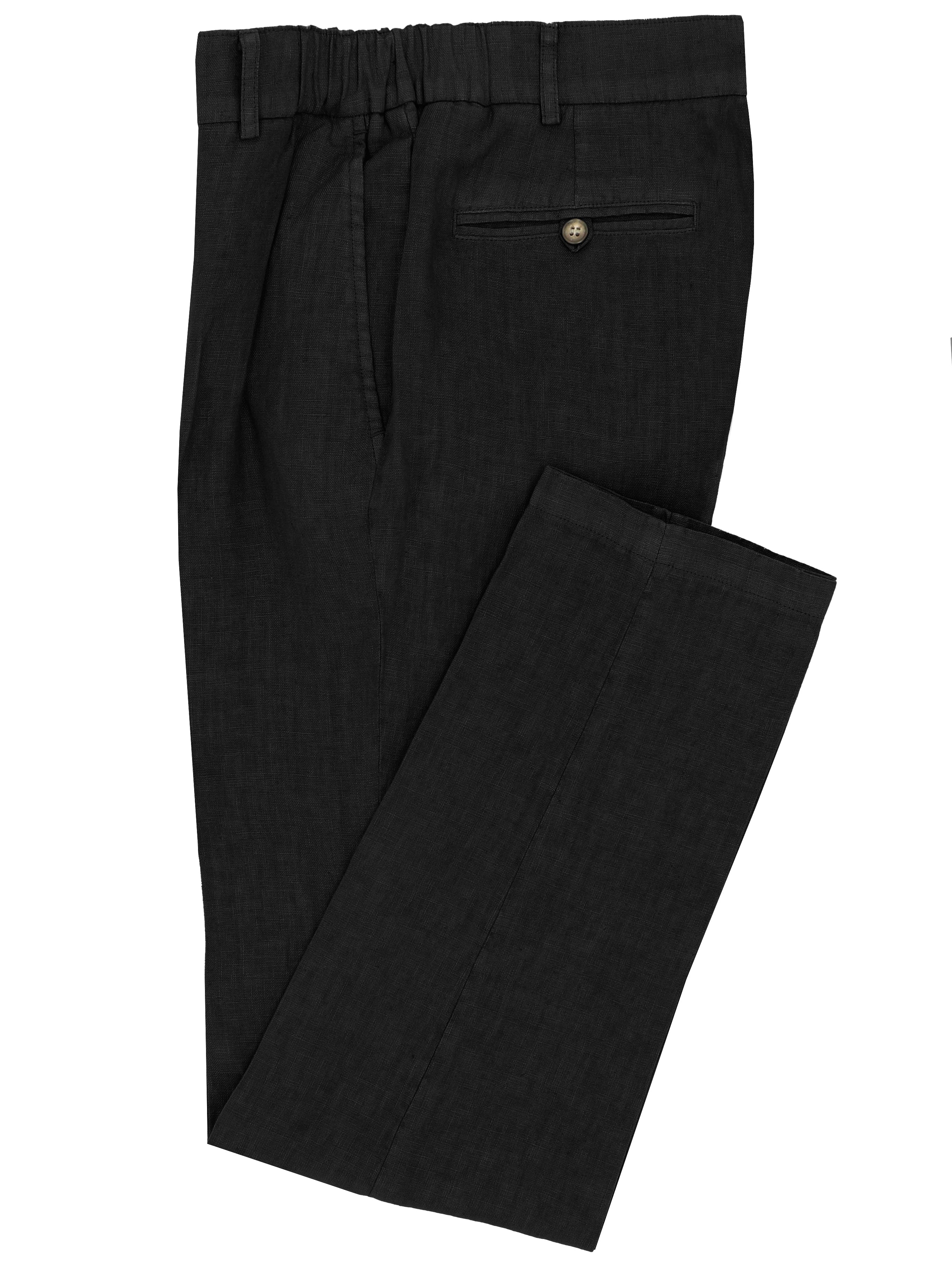 Modena Imola Black Linen Suit