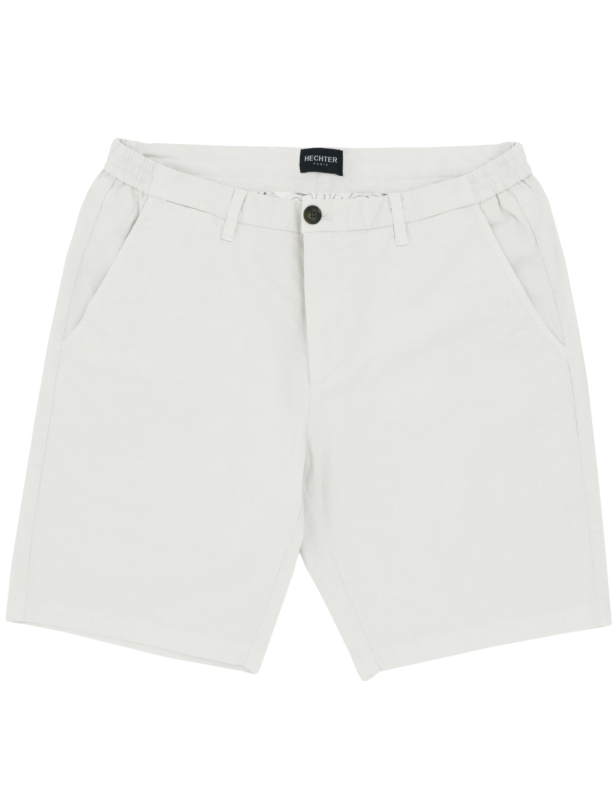 Bravo White Cotton Stretch Chino Shorts