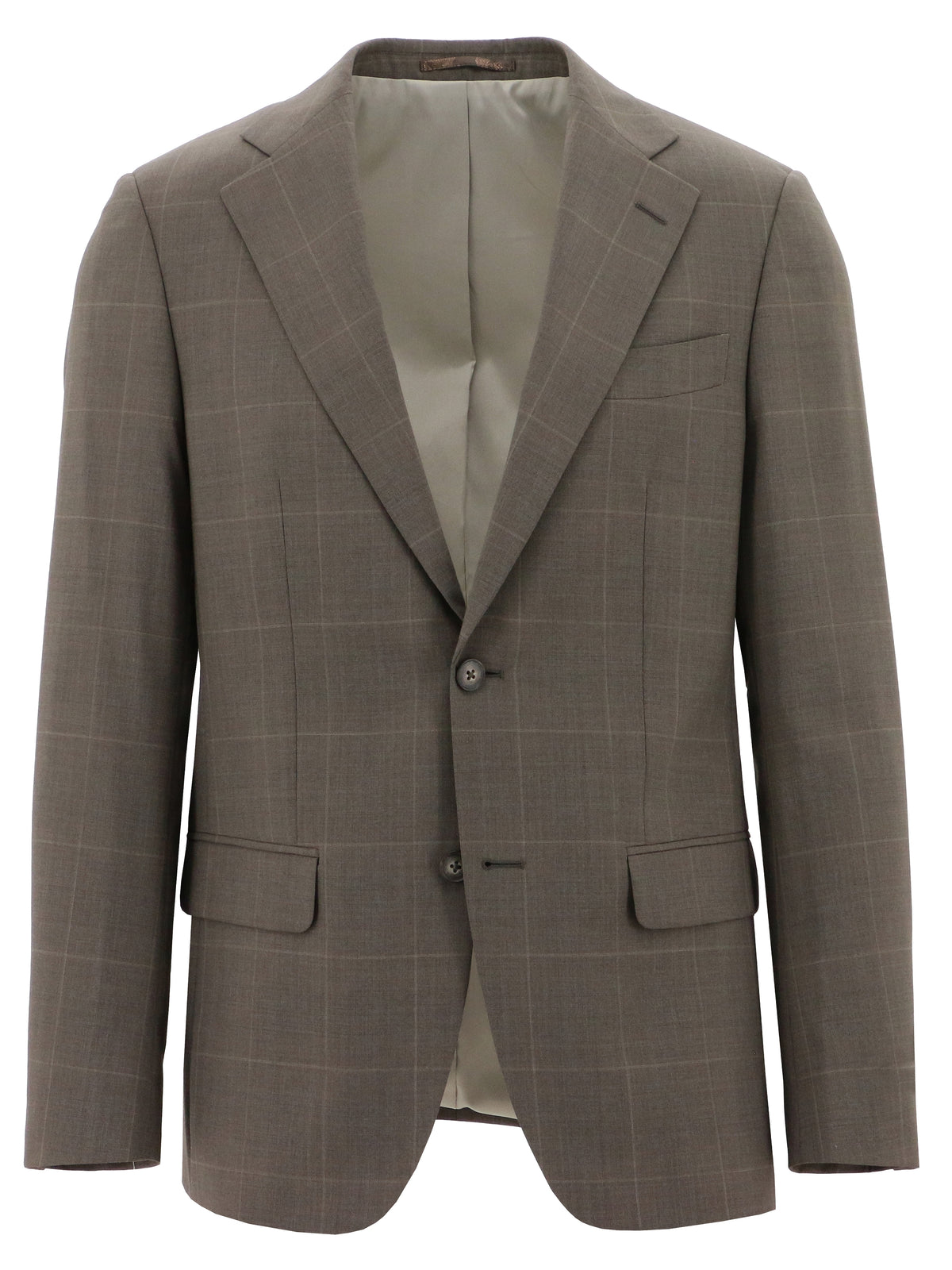 Siena Edward Brown Check Super 80 Wool Suit