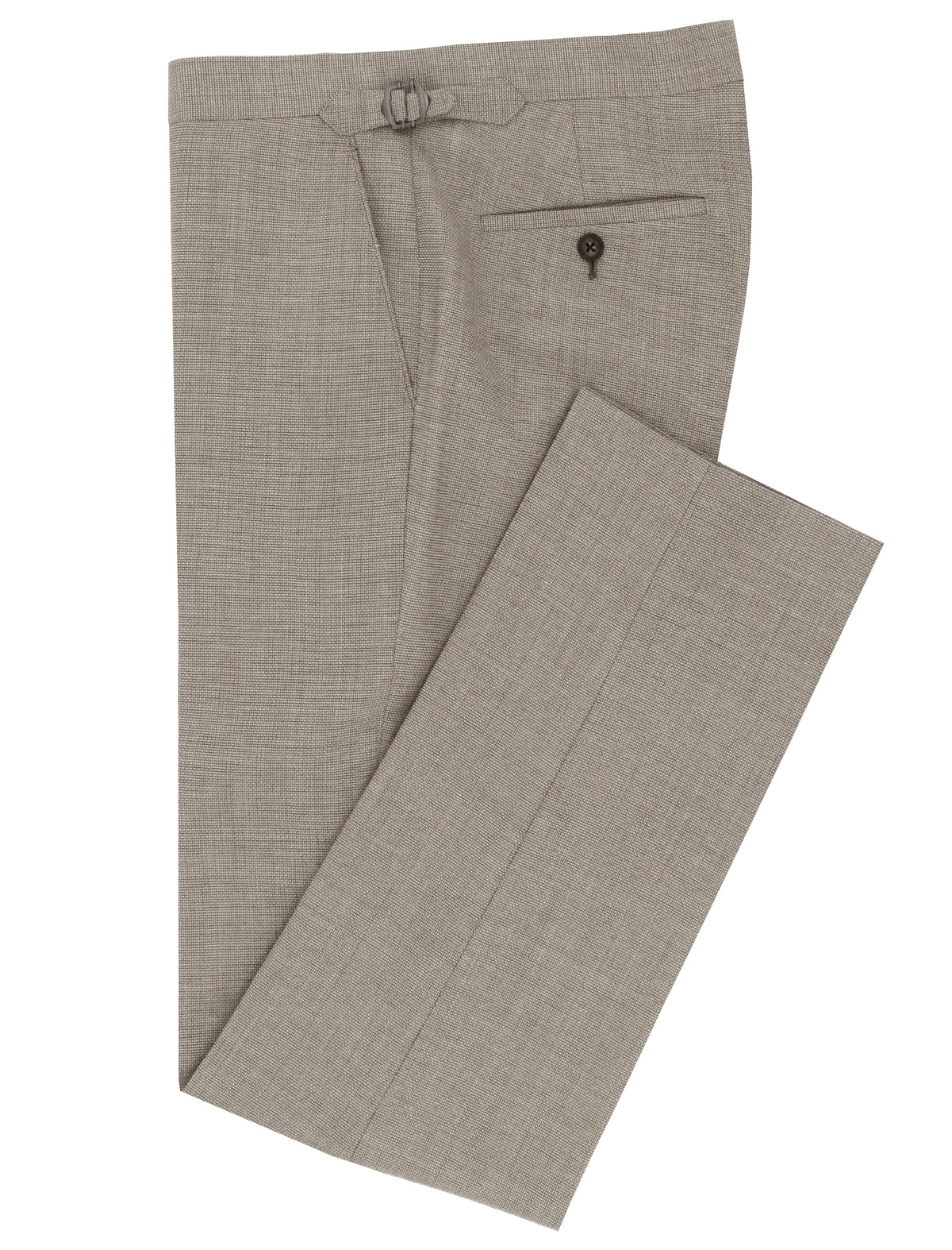 Blake Taupe Wool Linen Blend Trouser