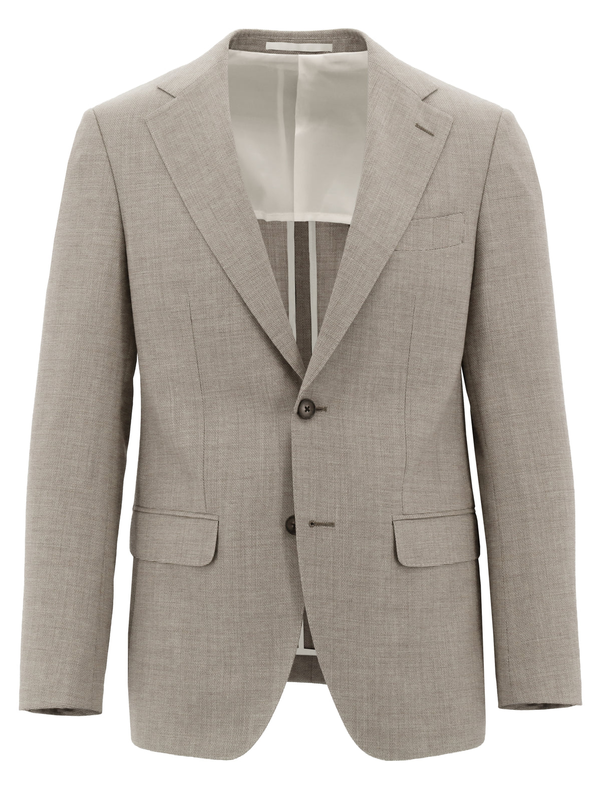 Turin Taupe Wool Linen Blend Sports Jacket