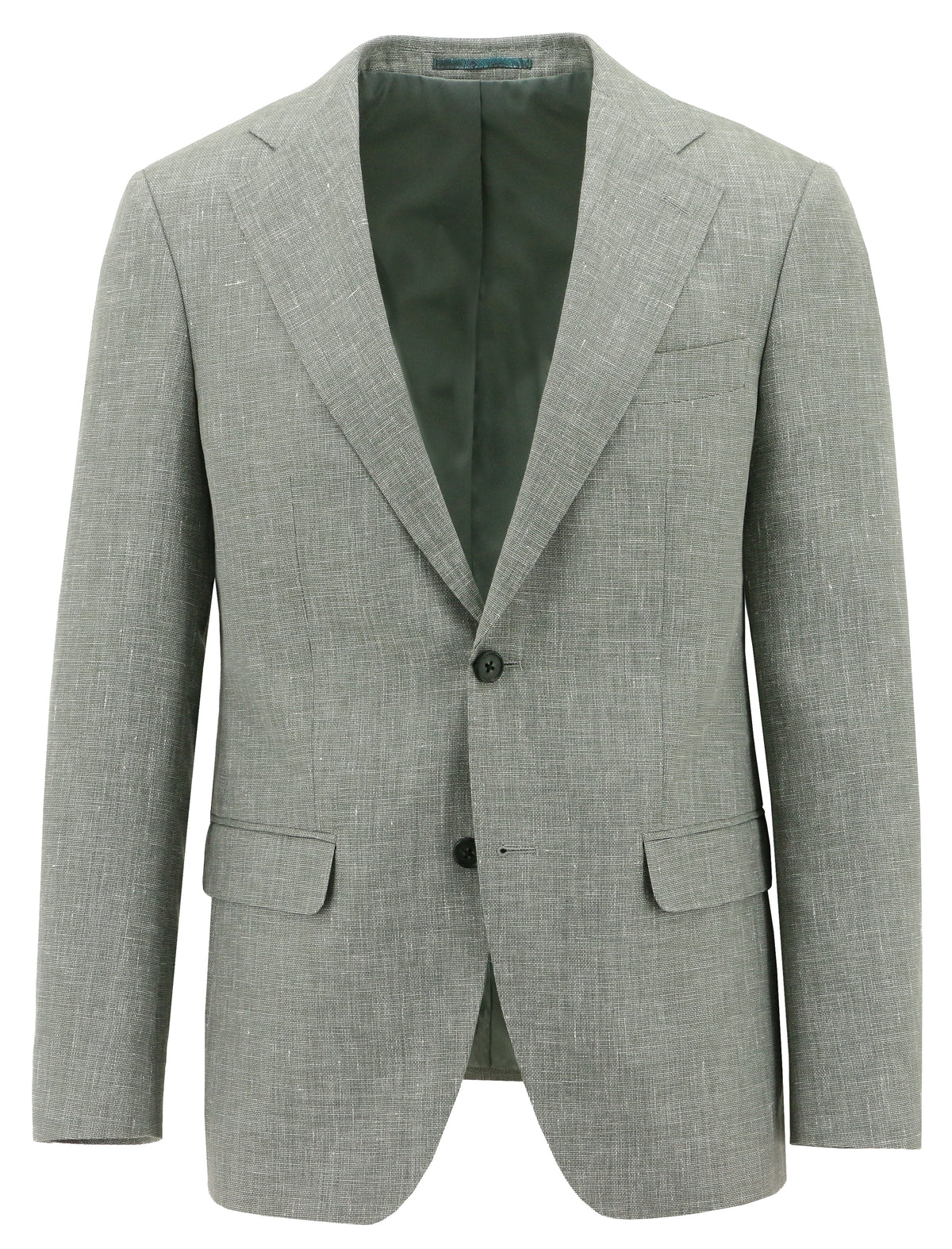 Forli Light Green Wool Linen Silk Sports Jacket