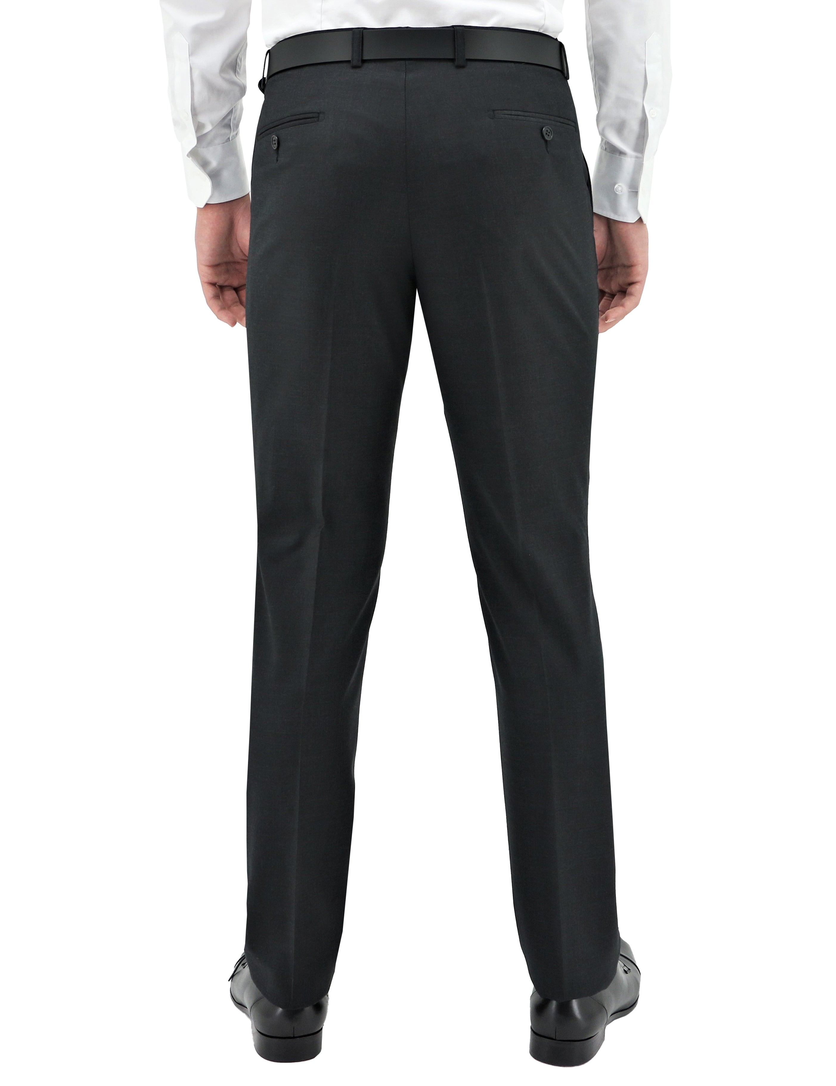 Lyon 106 Charcoal Wool Trouser