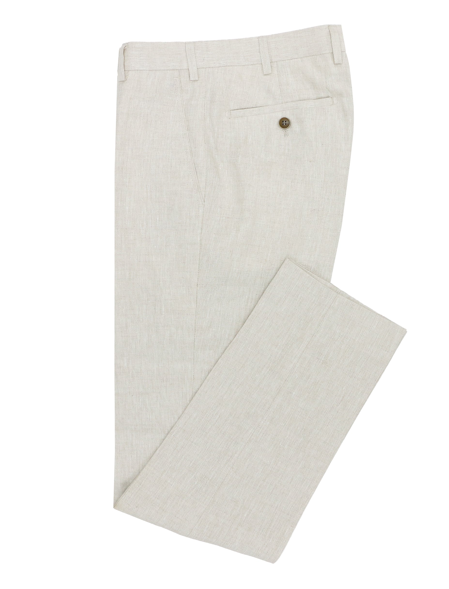 Edward 339 Stone Linen Trouser