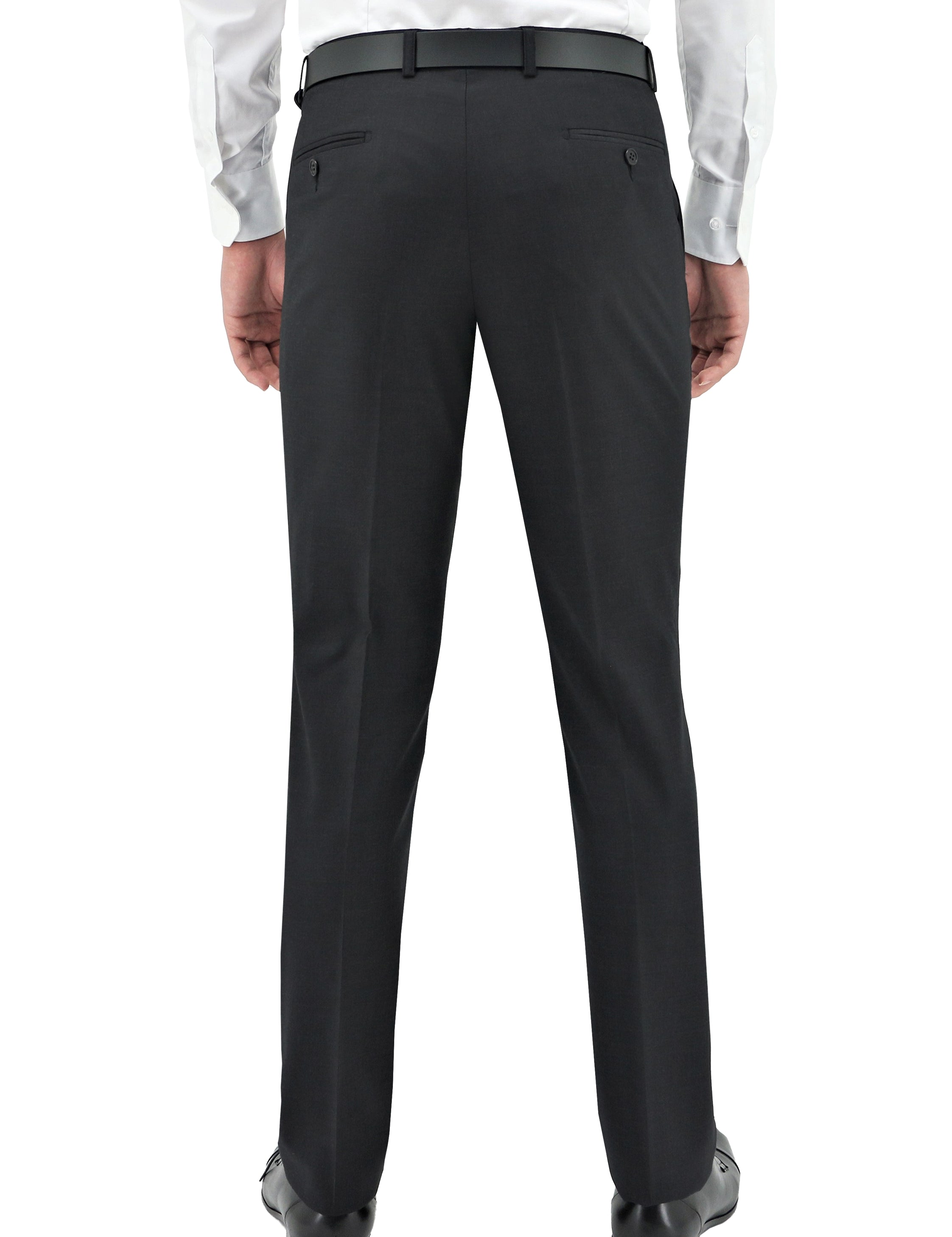Edward 106 Charcoal Wool Trouser