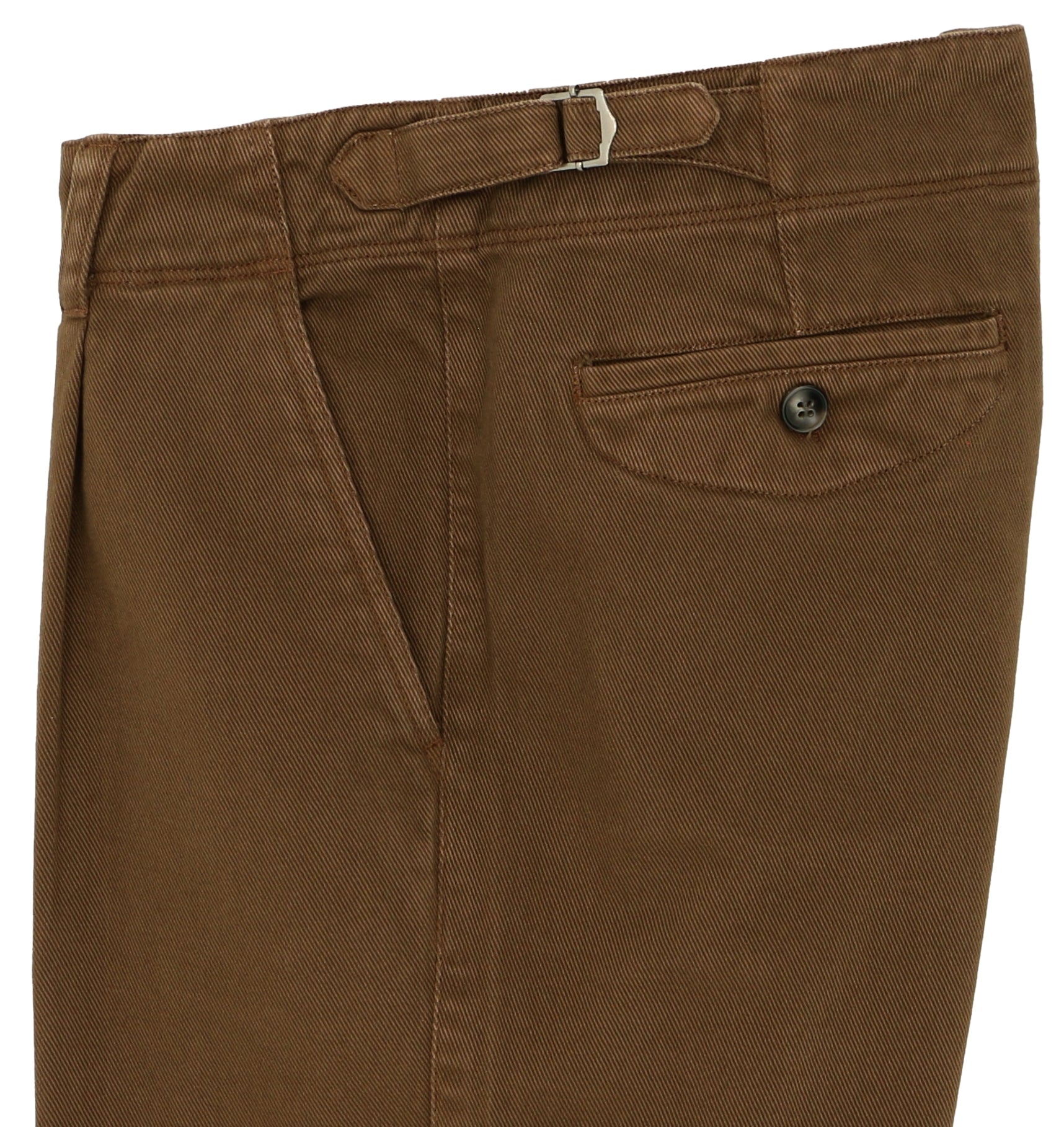 Milo Chestnut Side Tab Cotton Chino