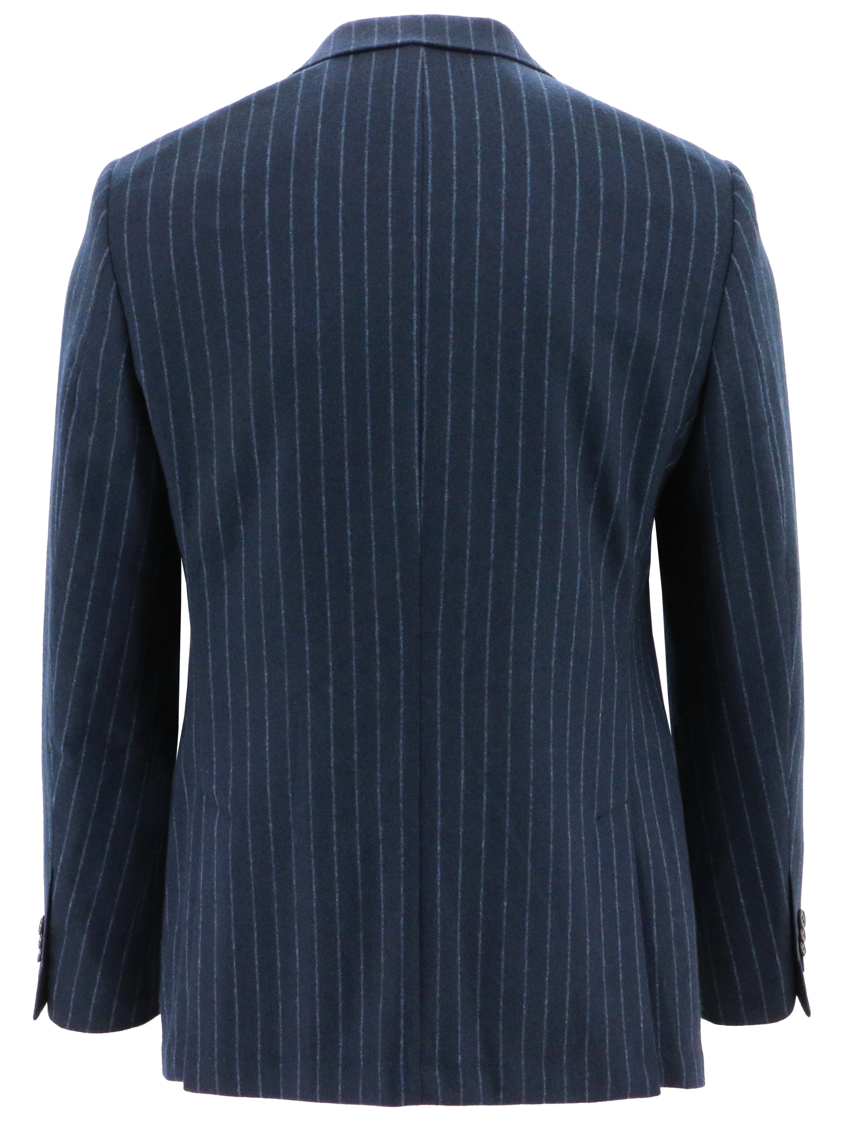 Cannes Navy Pinstripe Wool Blend Sports Jacket