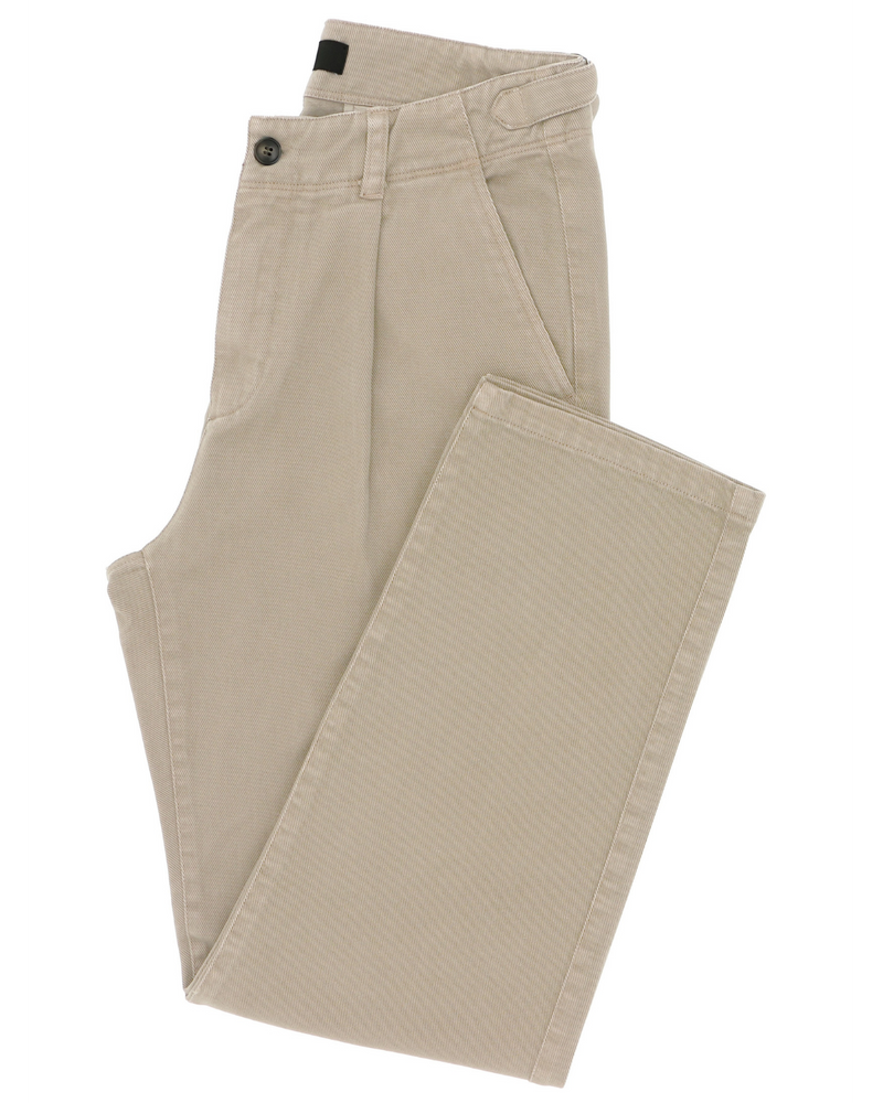 Milo Sand Side Tab Cotton Chino