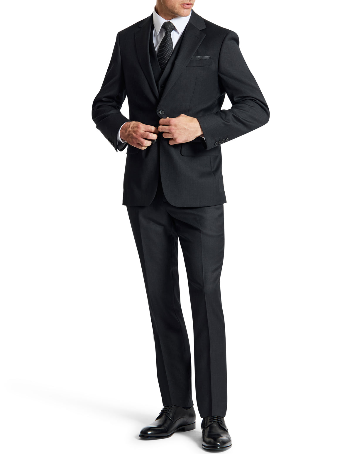 Michel 101 Black Wool Suit Jacket