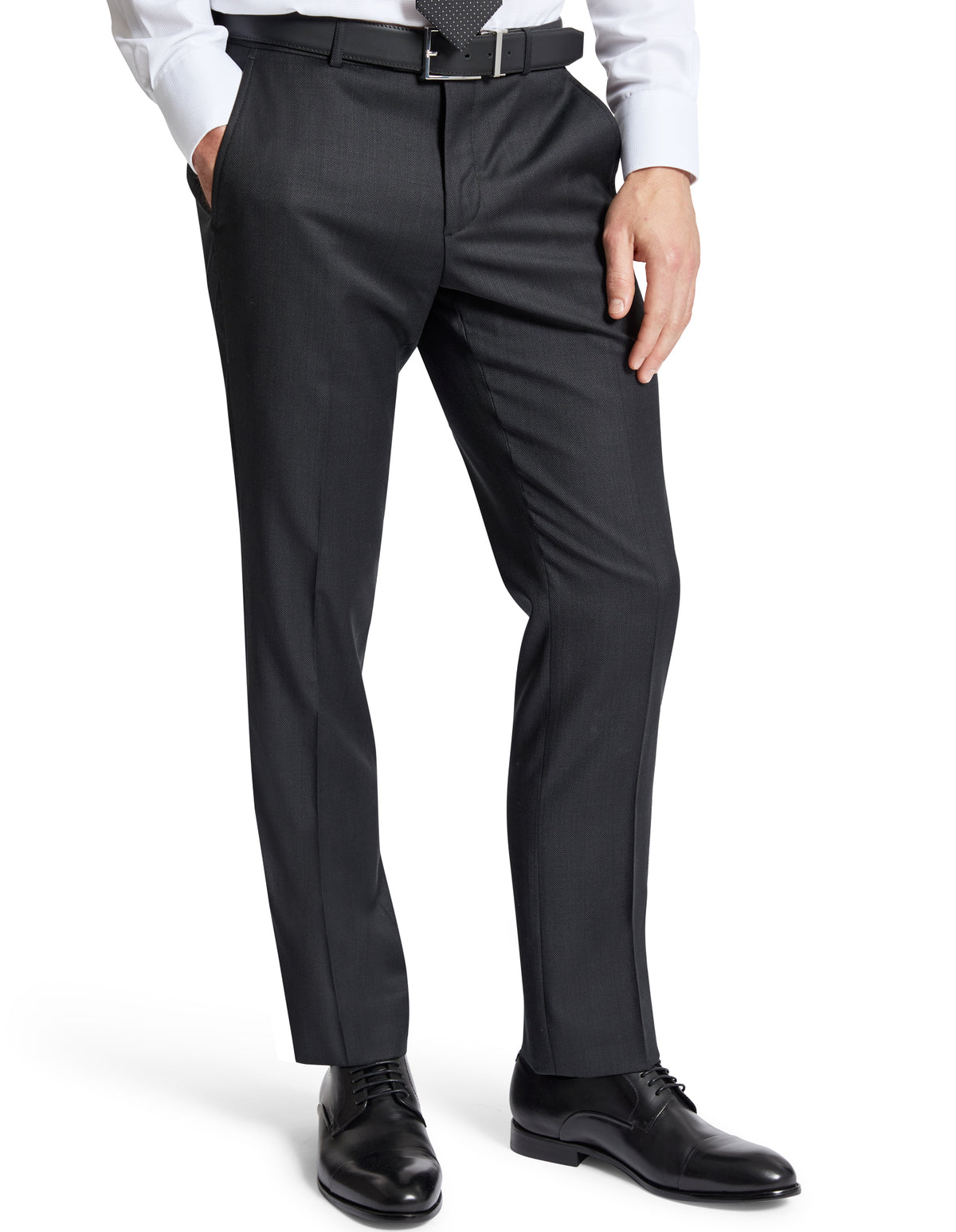 Lyon 101 Black Wool Trouser