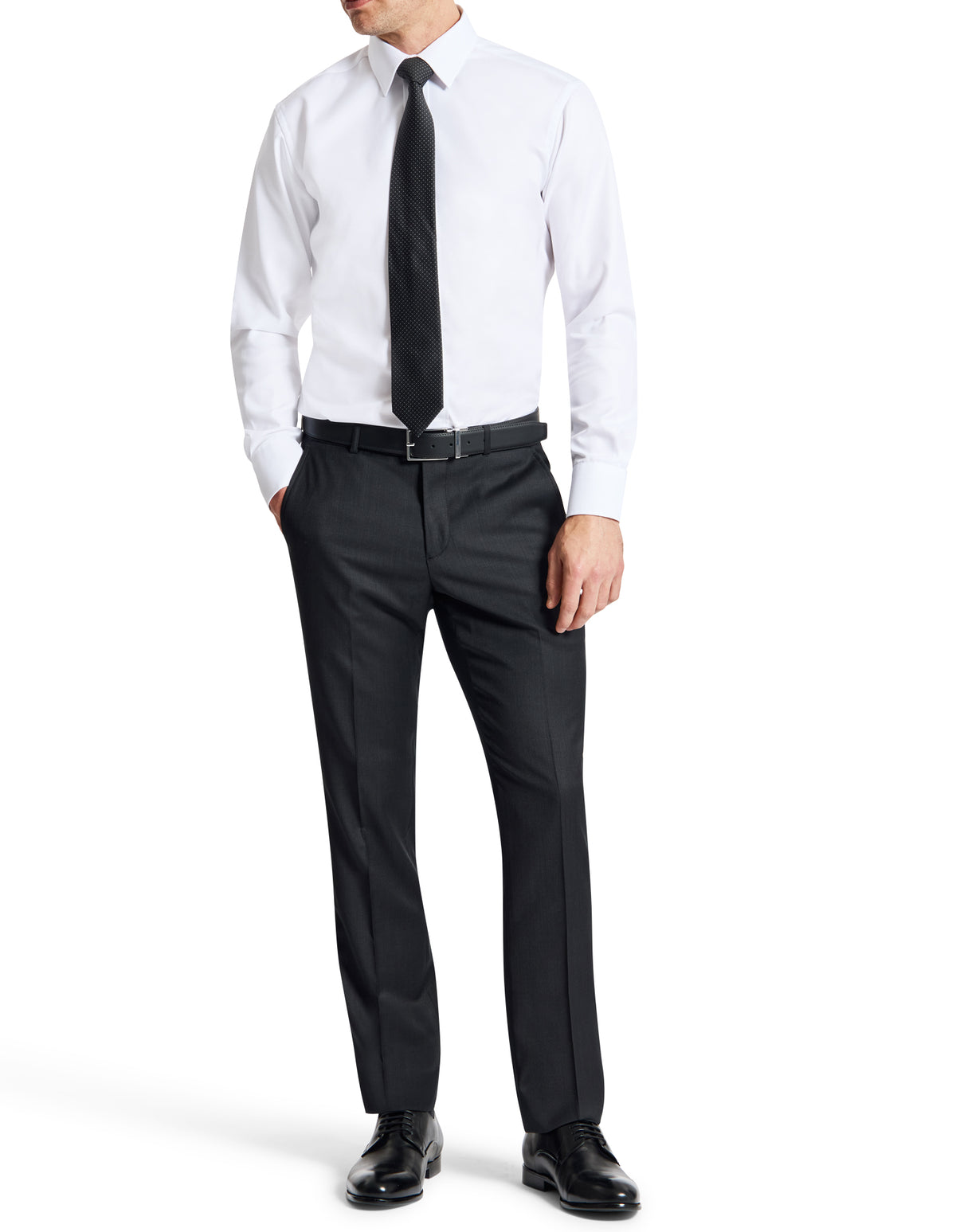 Lyon 101 Black Wool Trouser