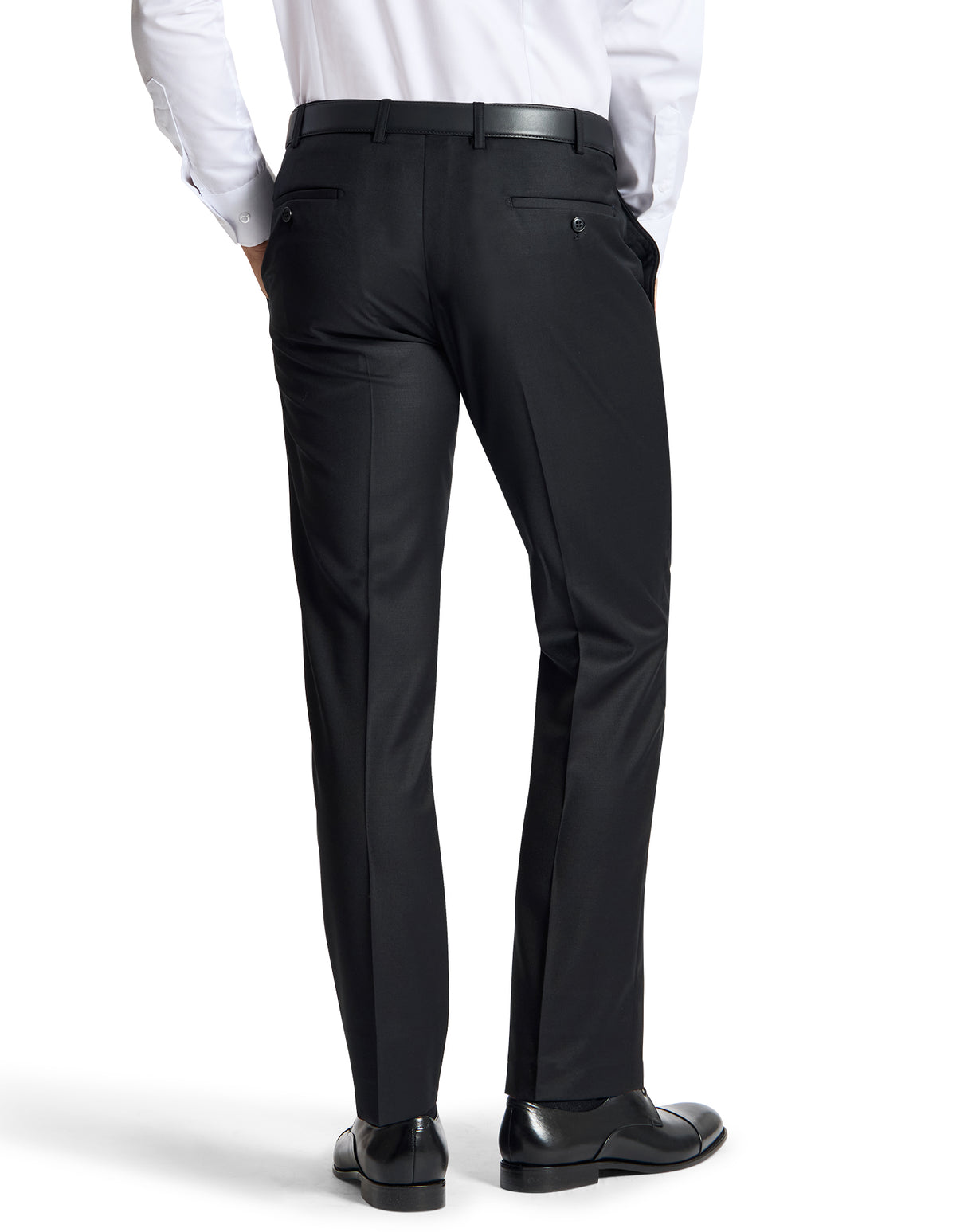 Edward 106 Black Wool Trouser