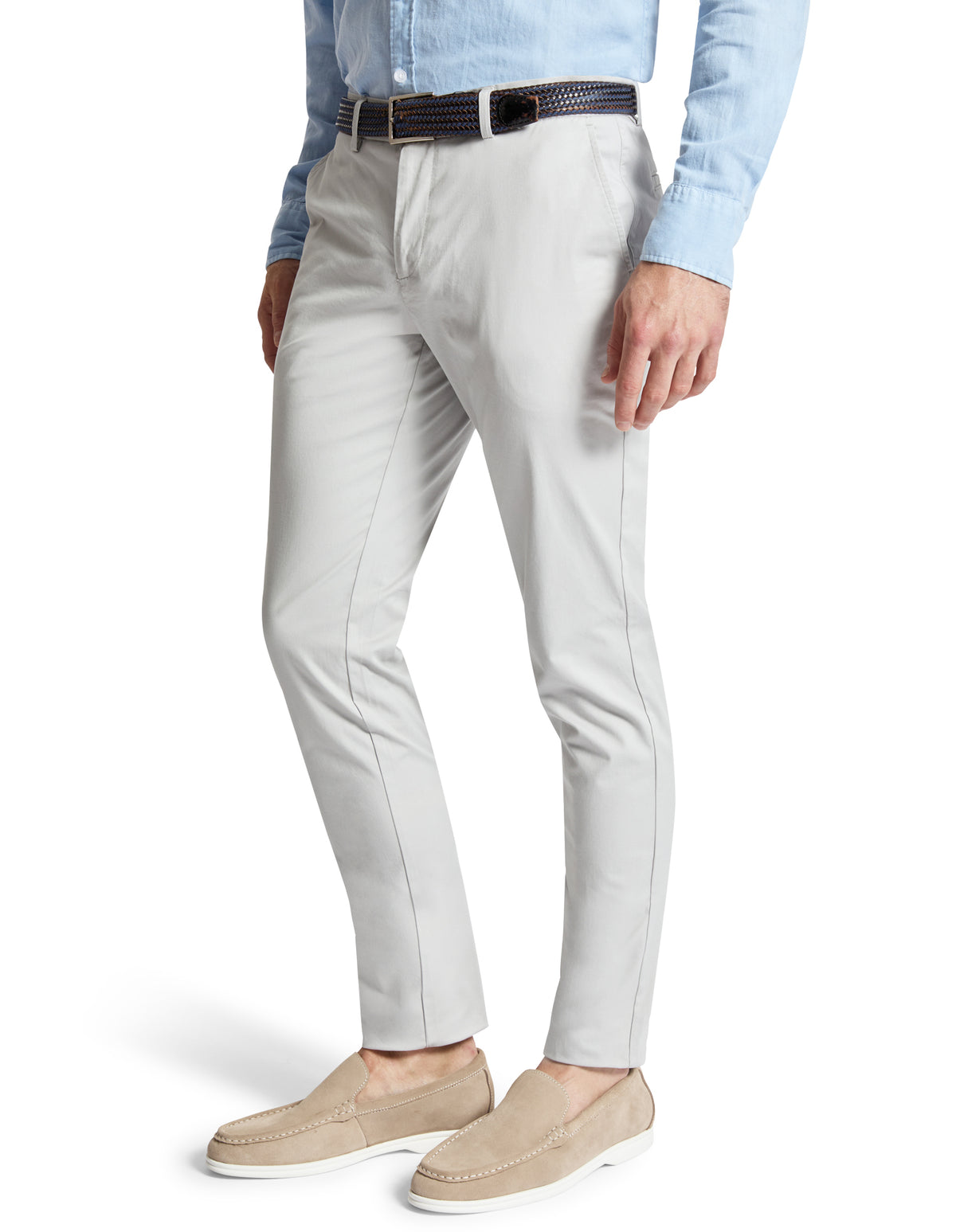 Light Grey 490 Slim Chino