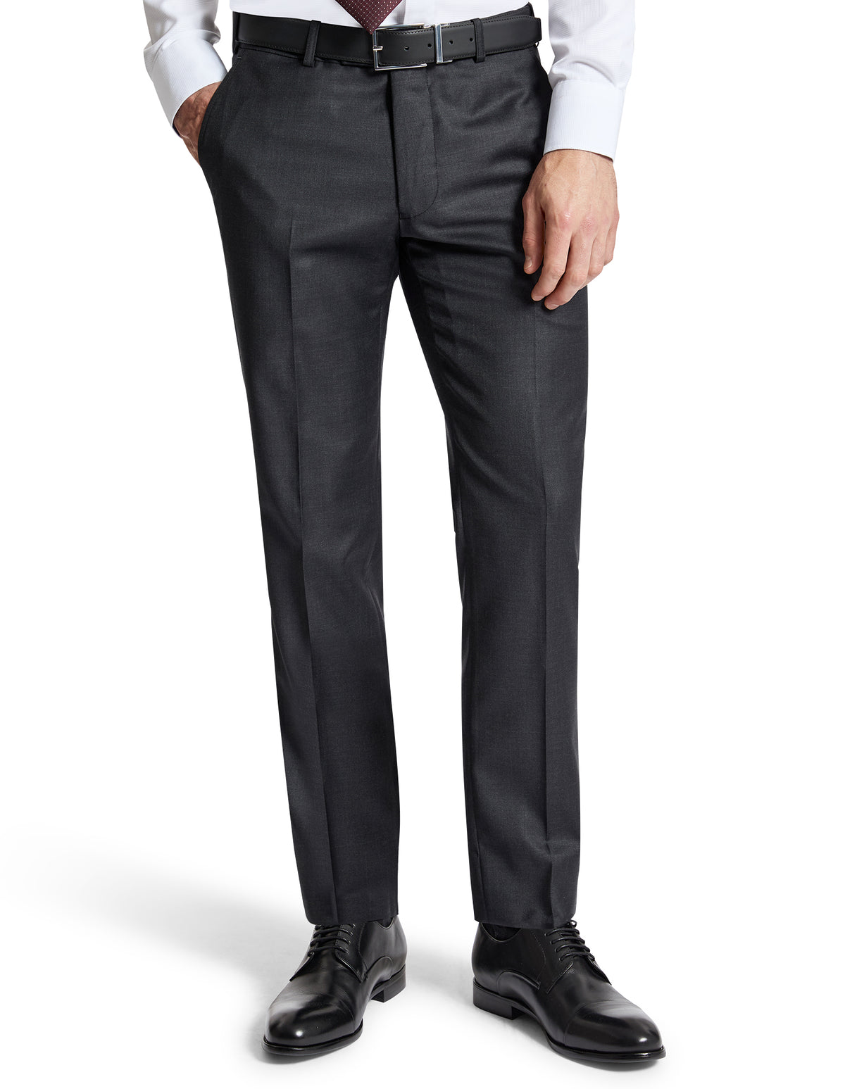 Edward 106 Charcoal Wool Trouser