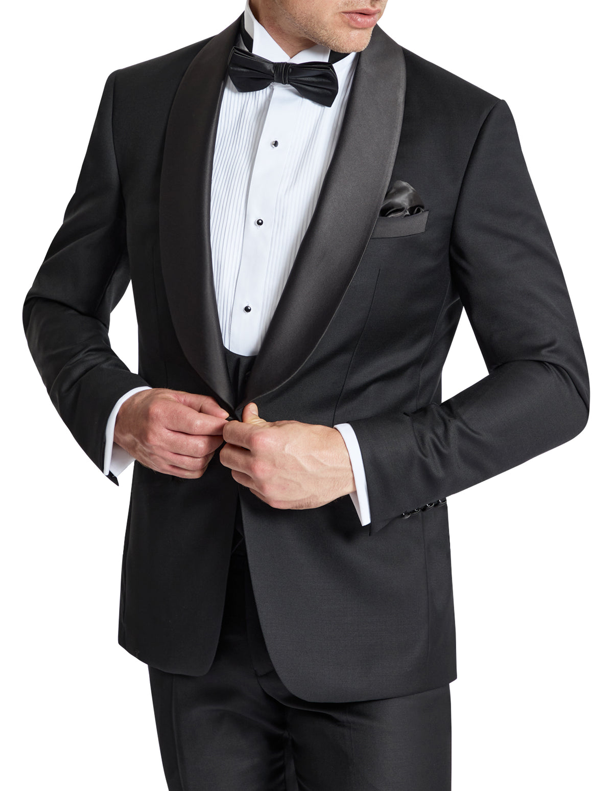 Manta 106 Black Wool Dinner Jacket