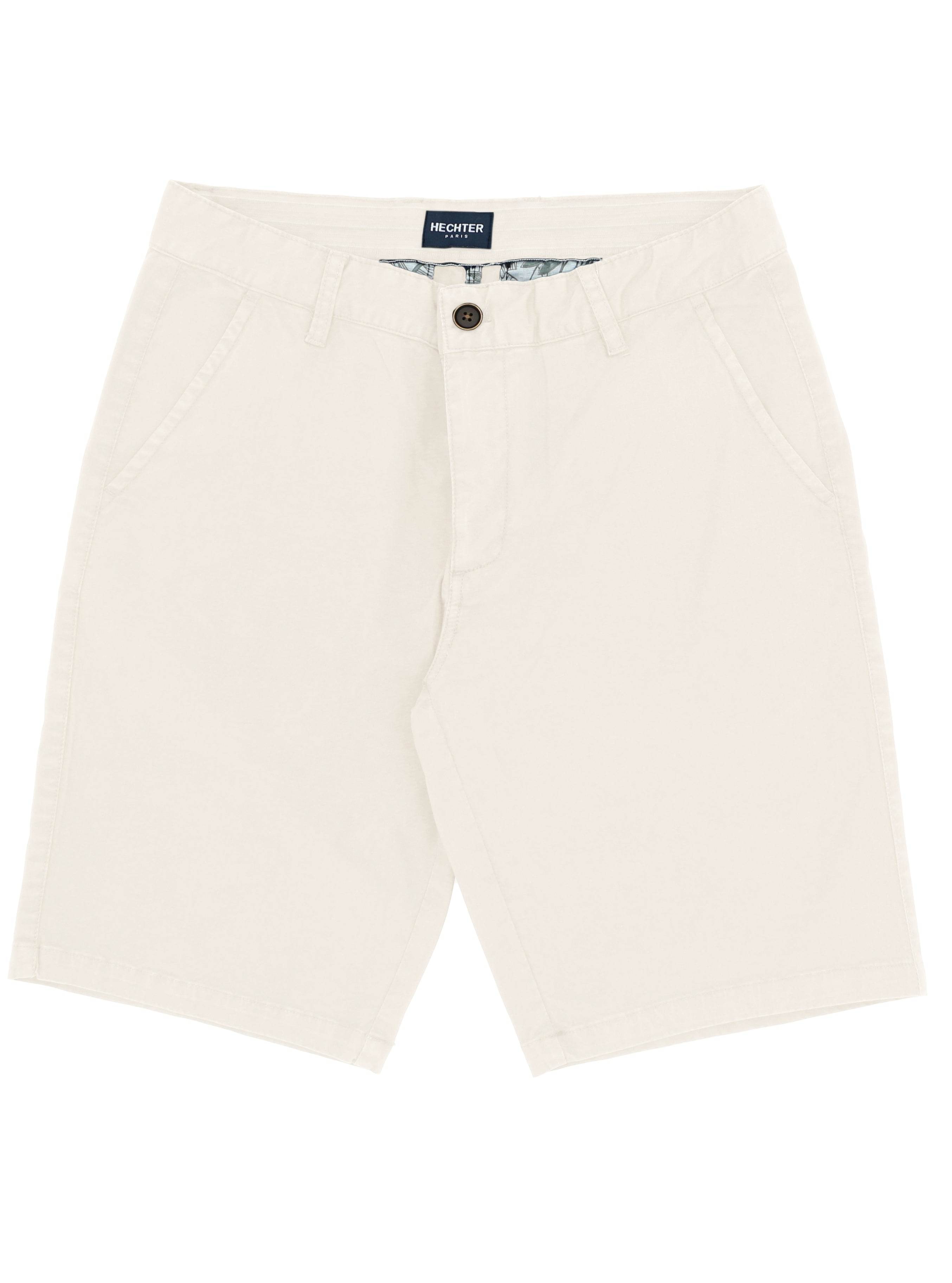 Lucas Ivory Cotton Blend Shorts