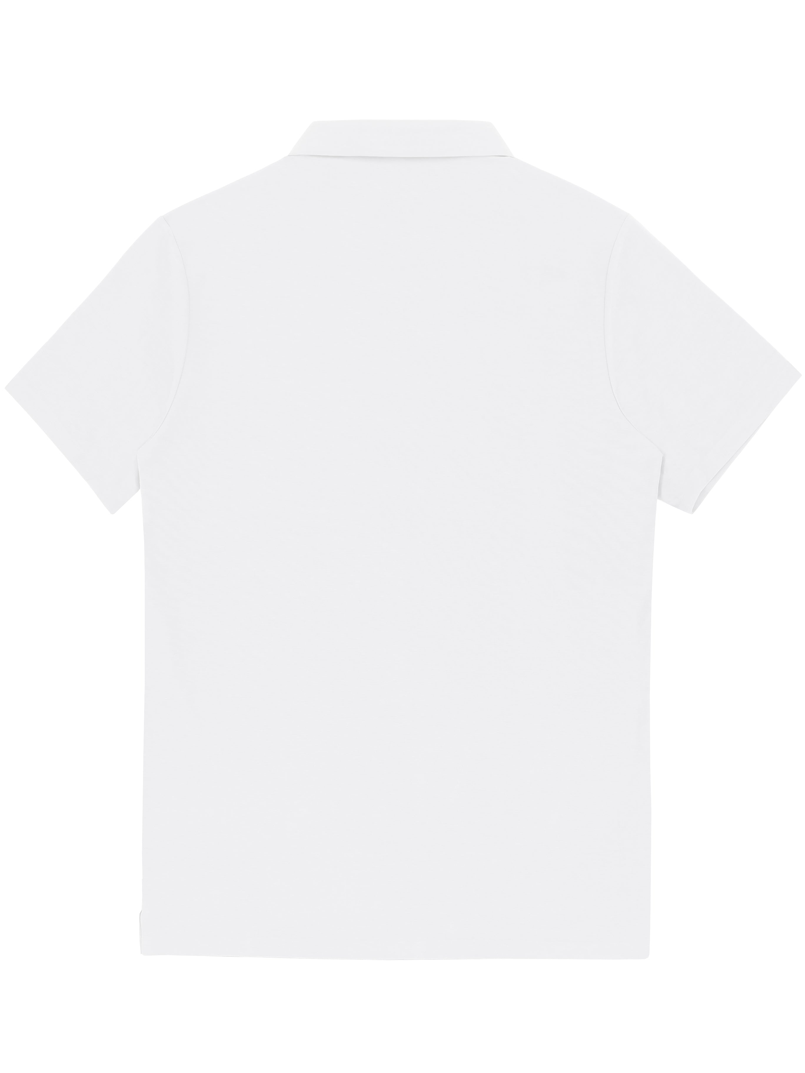White Stretch Polo