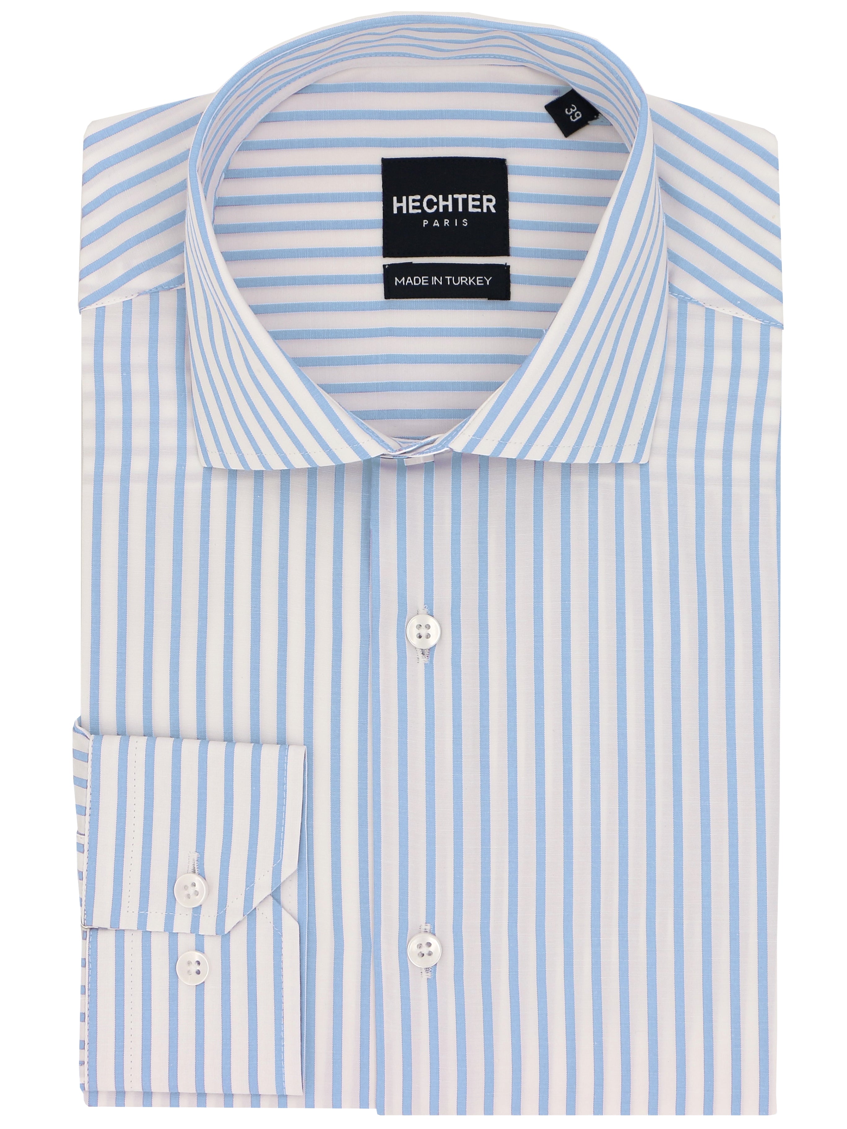 Jacque Business Blue Striped Shirt