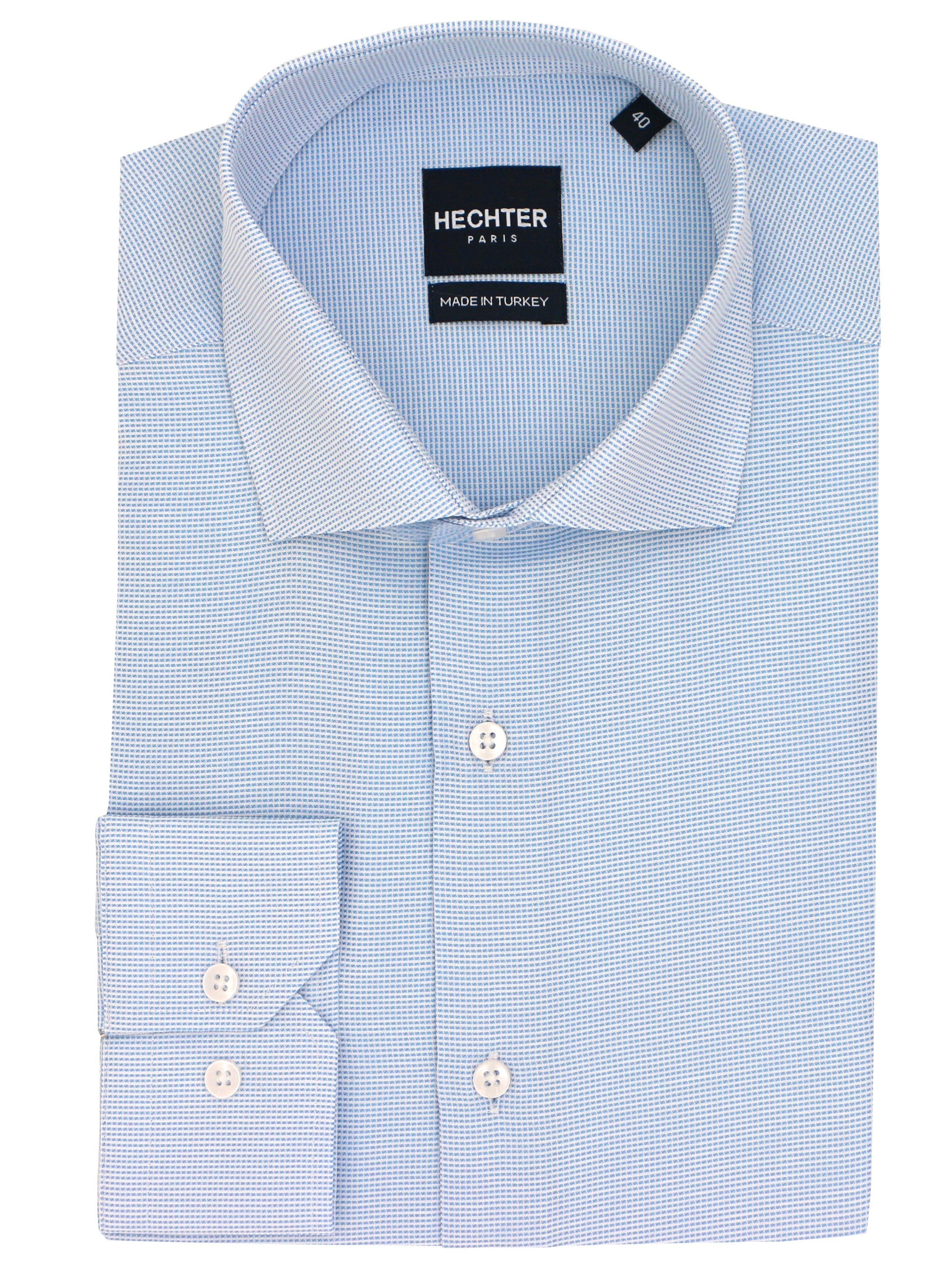 Jacque Business Blue Cotton Shirt