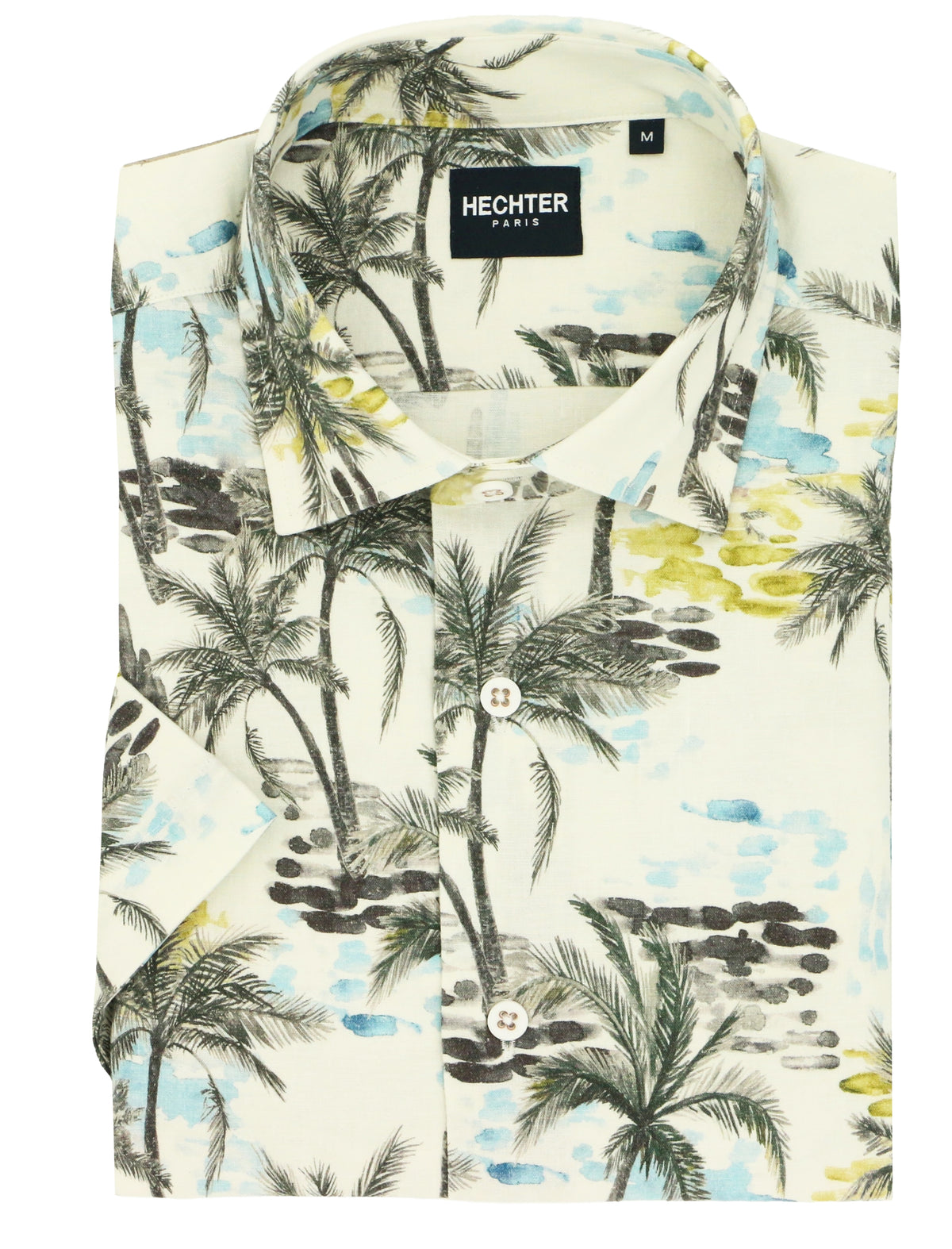 Bula Tropical Cotton Linen Stretch Short Sleeve Shirt