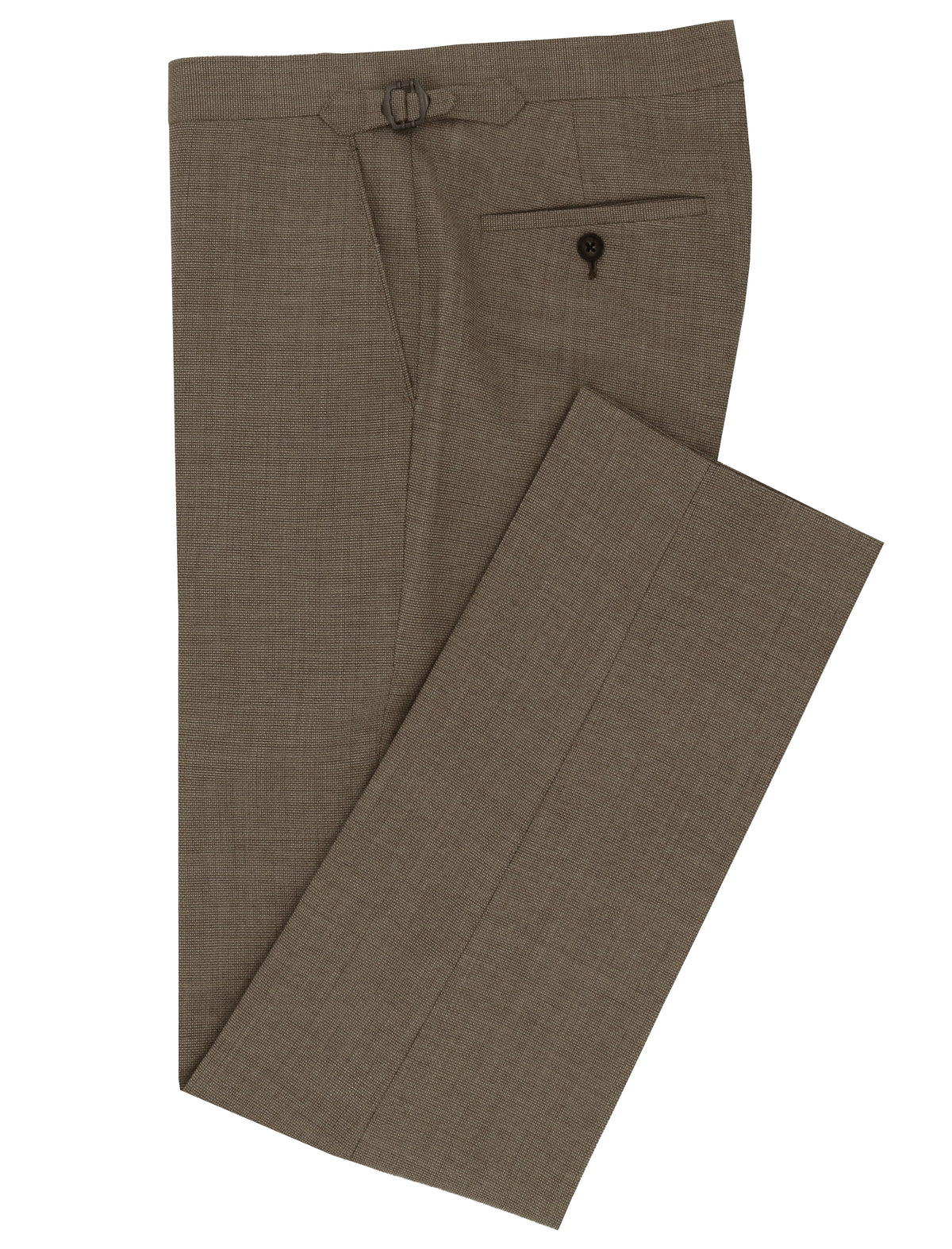 Blake Brown Wool Linen Blend Trouser