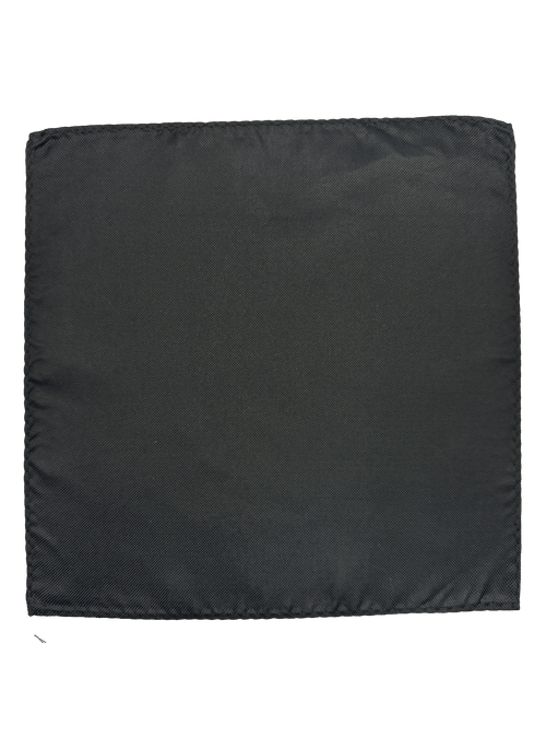 Black Silk Pocket Square