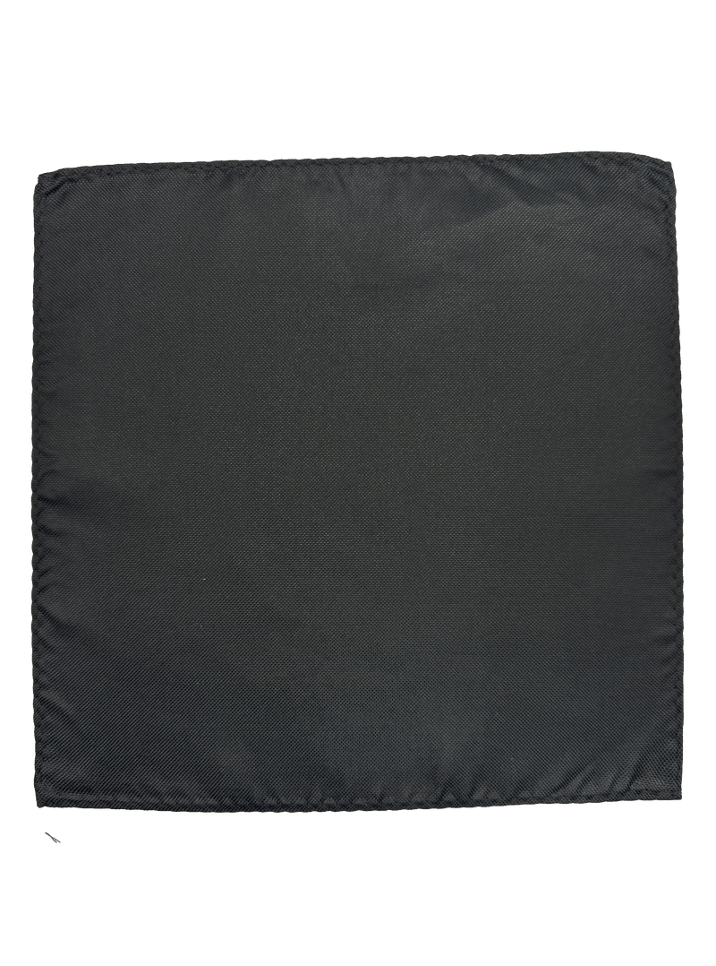 Black Silk Pocket Square