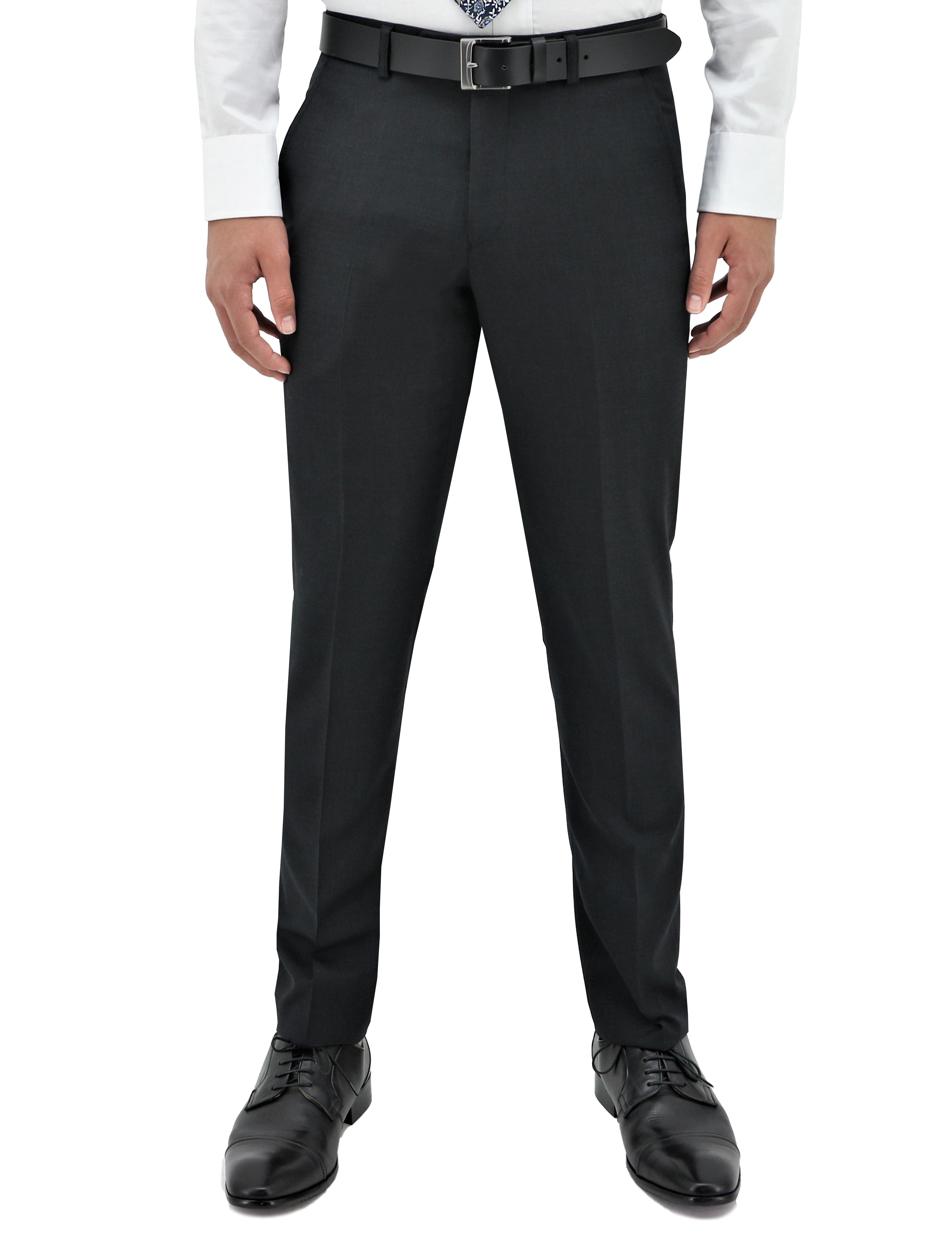 Lyon 106 Charcoal Wool Trouser