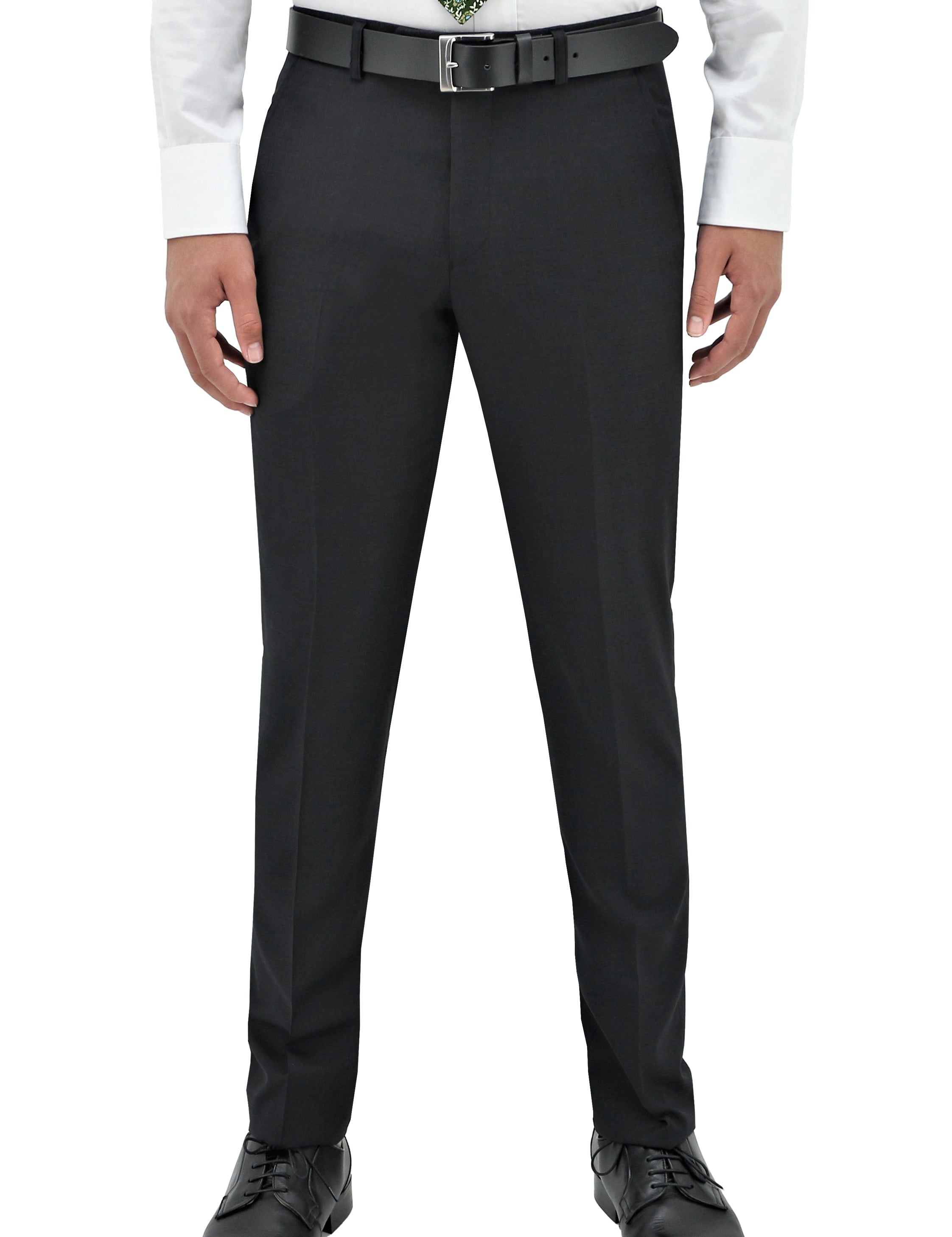 Edward 106 Charcoal Wool Trouser