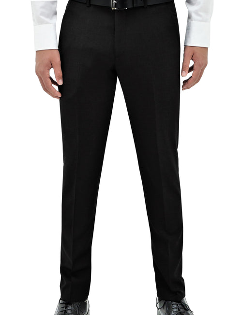 Edward 113 Black Super 150 Wool Trouser