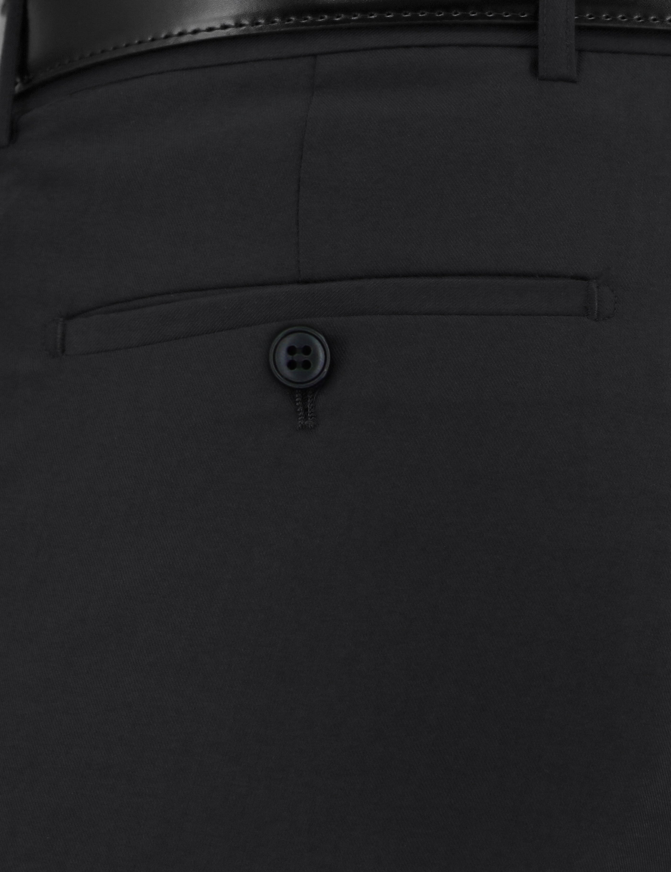 Edward 113 Black Super 150 Wool Trouser