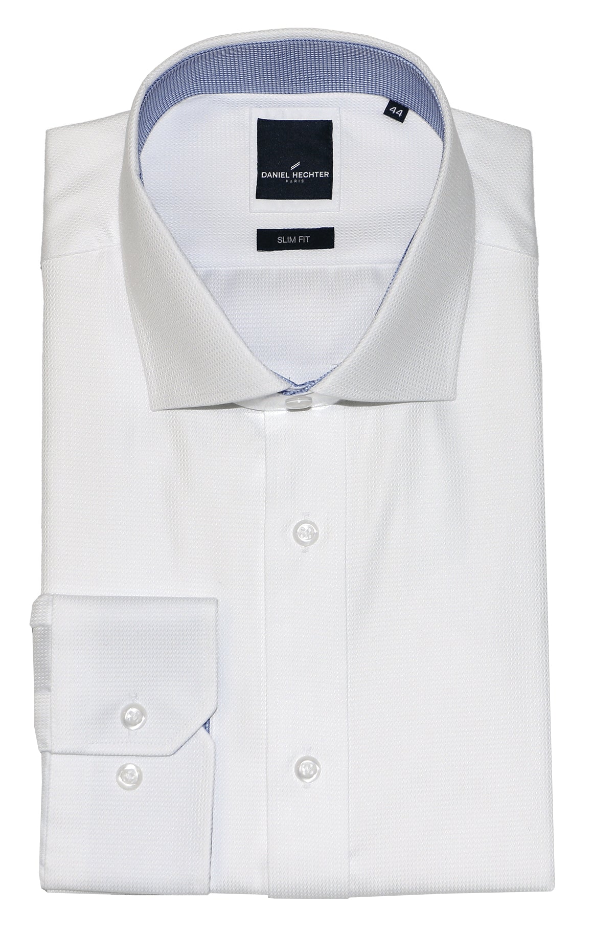 Jacque Business 300 White Textured Cotton Shirt