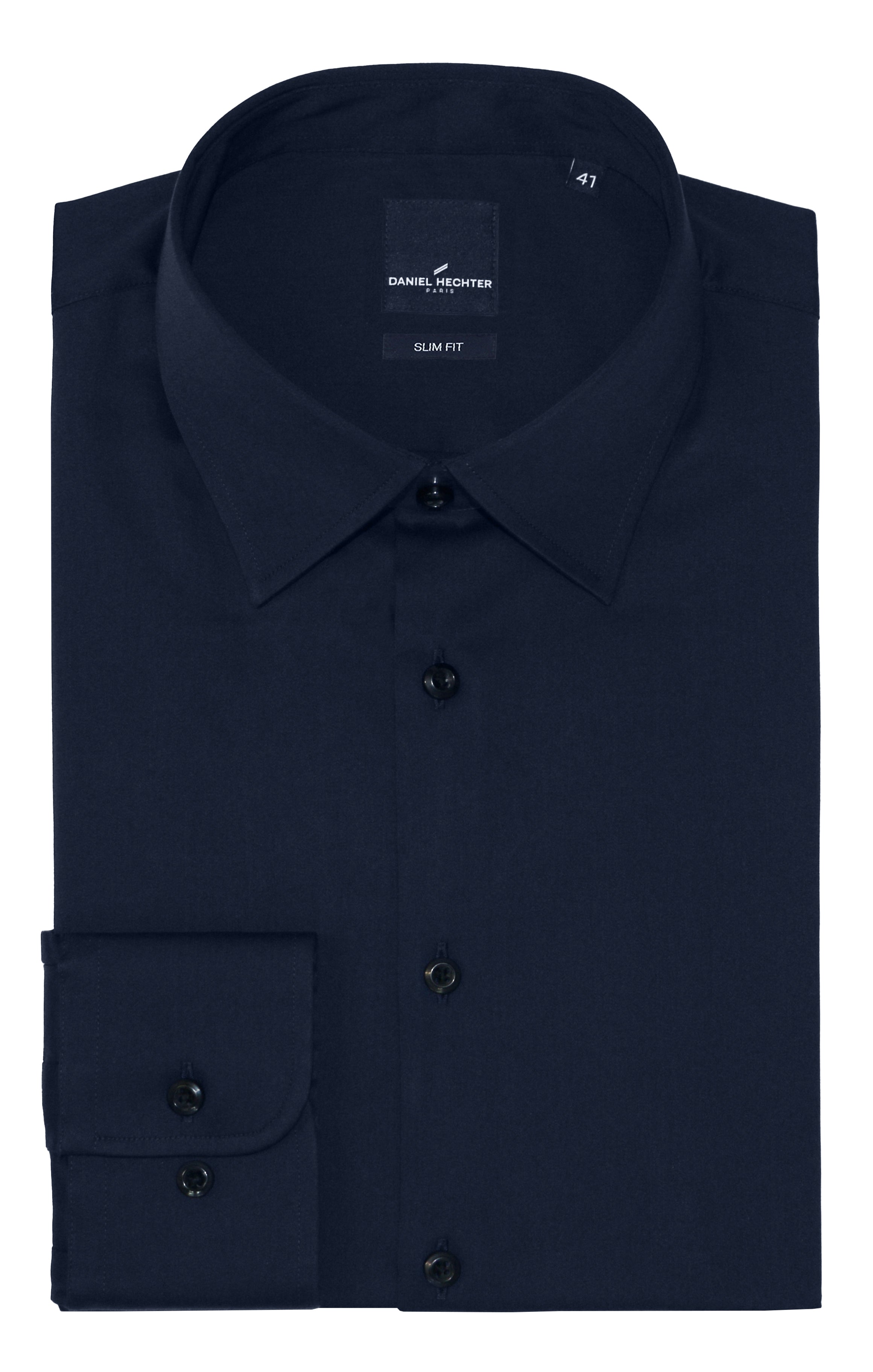 Franco 306 Navy Cotton Stretch Shirt
