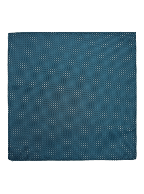 Teal Dotted Pocket Square