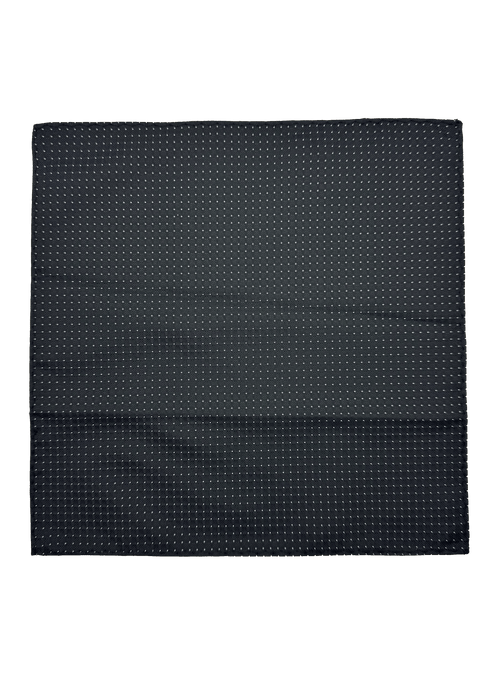 Black Dotted Pocket Square
