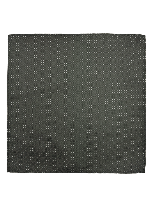 Charcoal Dotted Pocket Square