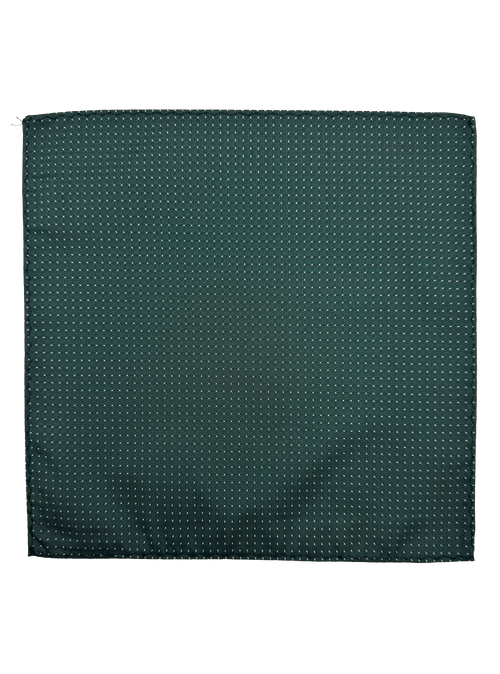 Green Dotted Pocket Square