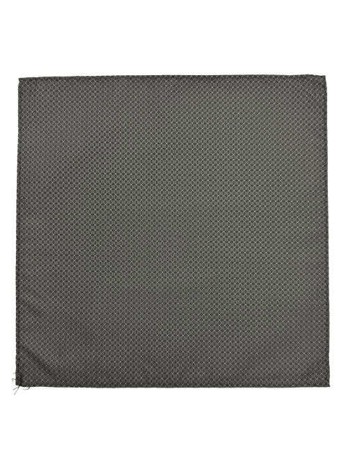 Grey Dotted Pocket Square