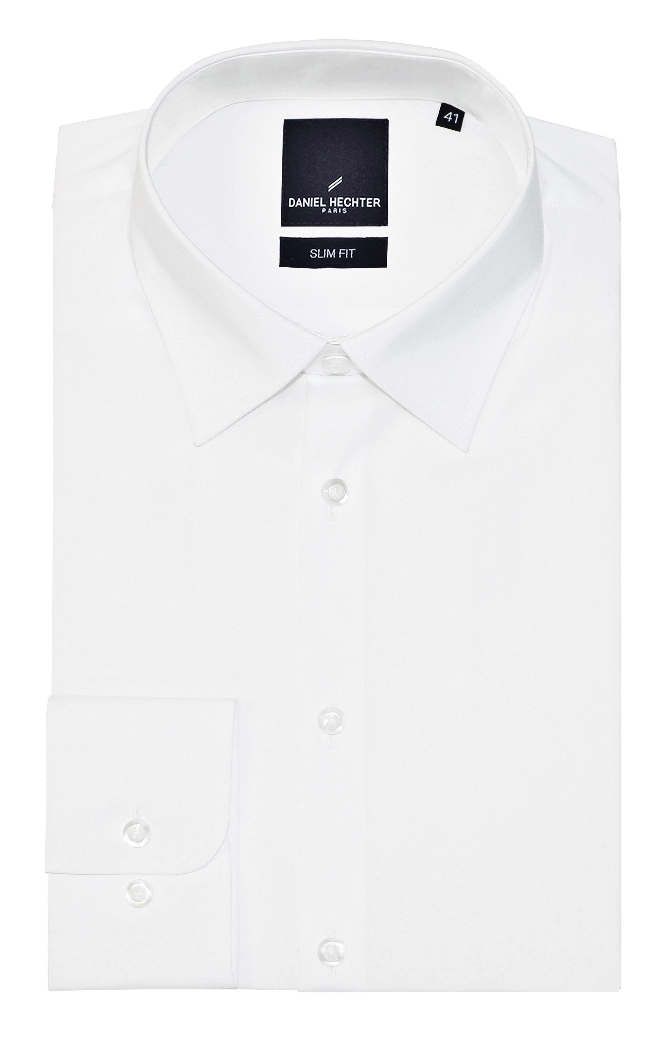 Franco 306 White Cotton Stretch Shirt