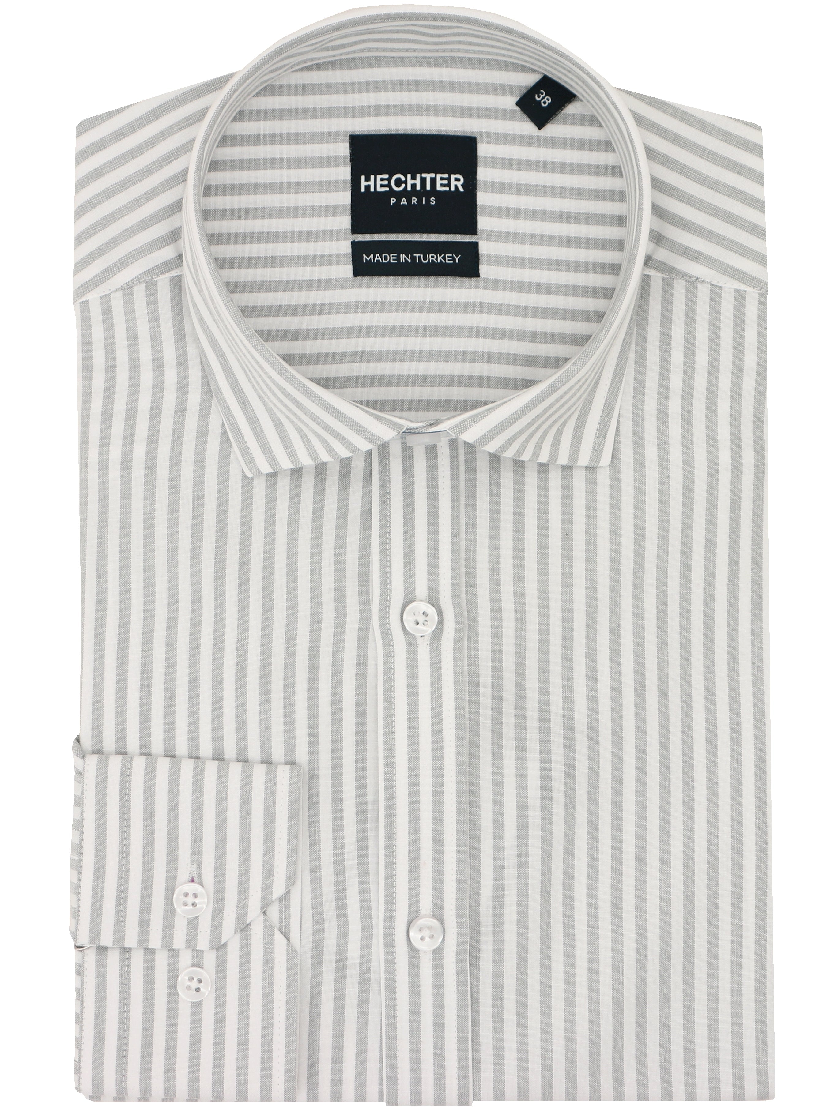 Jacque Business Grey Striped Shirt