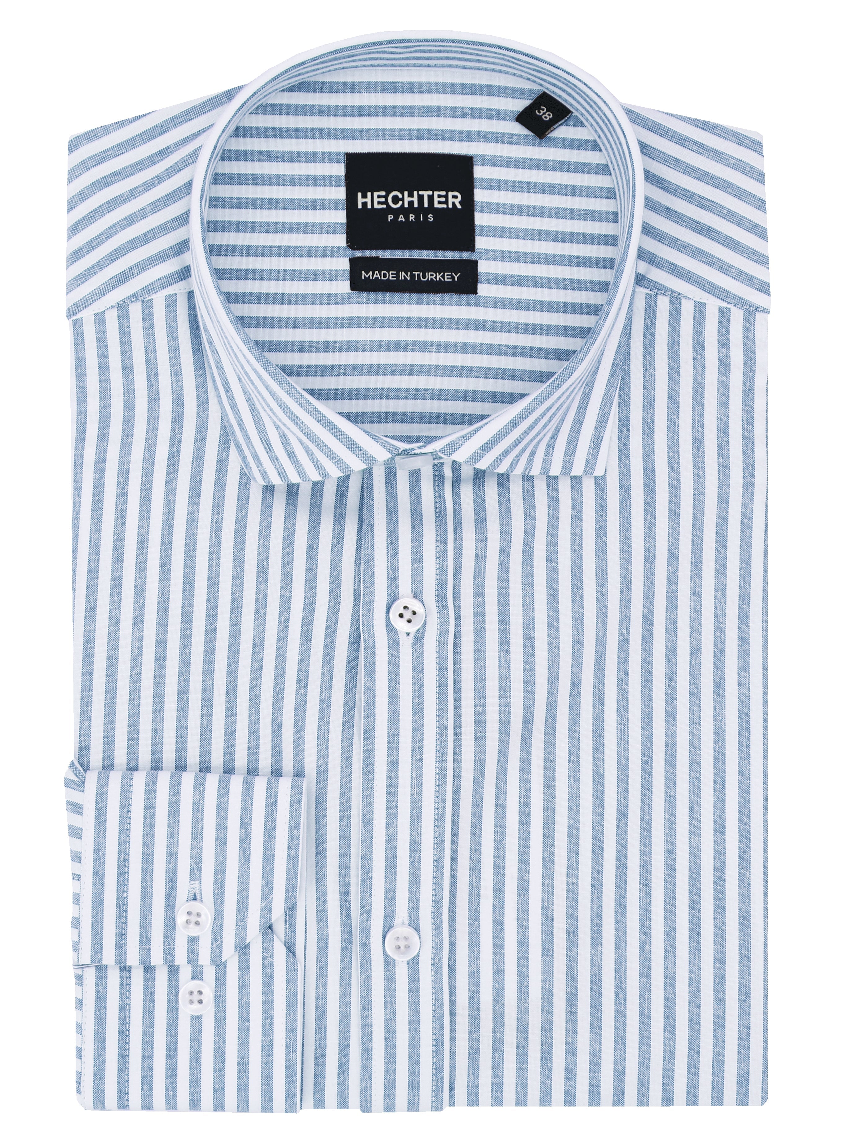 Jacque Business Blue Striped Shirt