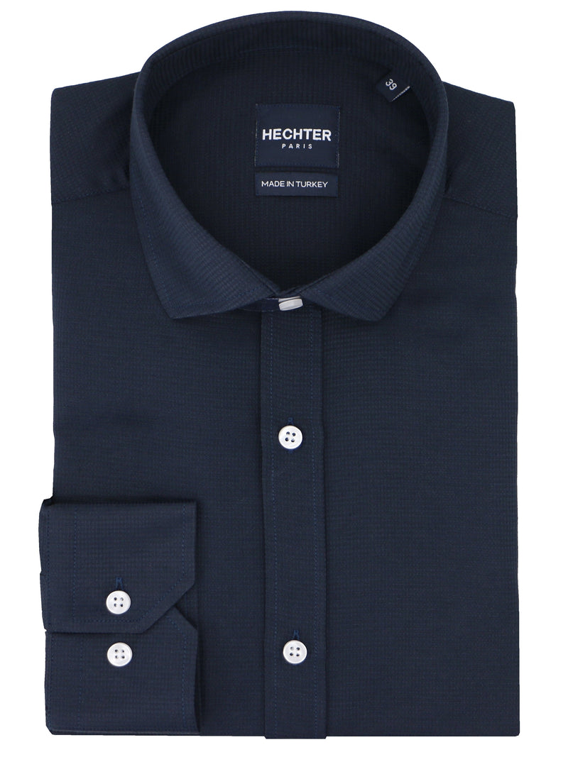 Jacque Business Navy Woven Shirt