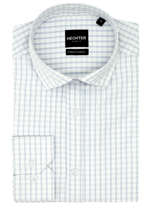 Jacque Business Navy Checked Shirt
