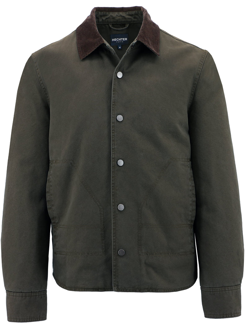 Patrick Dark Olive Cotton Jacket